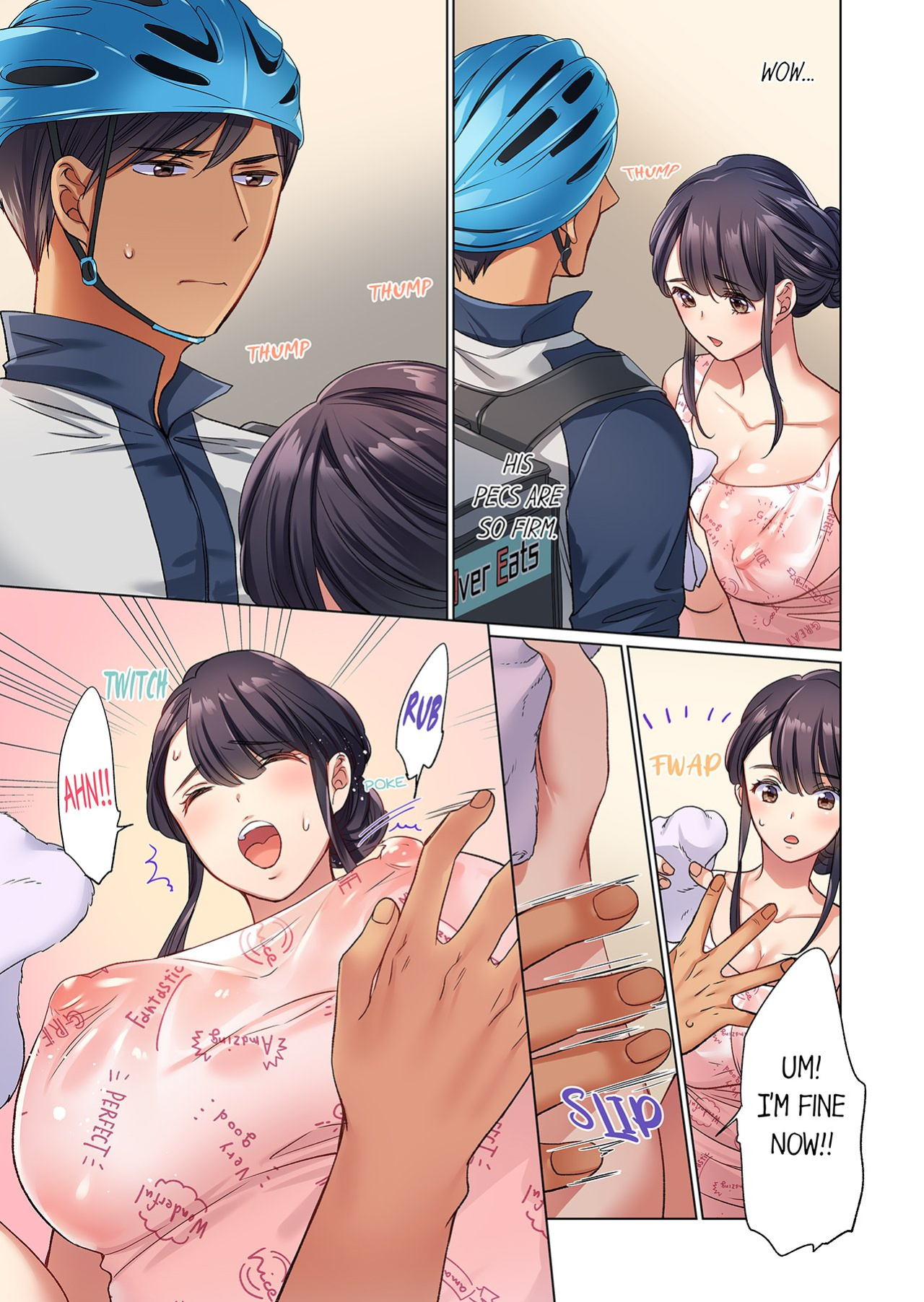 [Uehara Yoyogi] Zaitaku OL, Yotsunbai Iki! Heya Made Gamandekinai Deribarii SEX 1 | Work-at-Home Clerk, Cums on All Fours! Impatient Delivery Sex 1