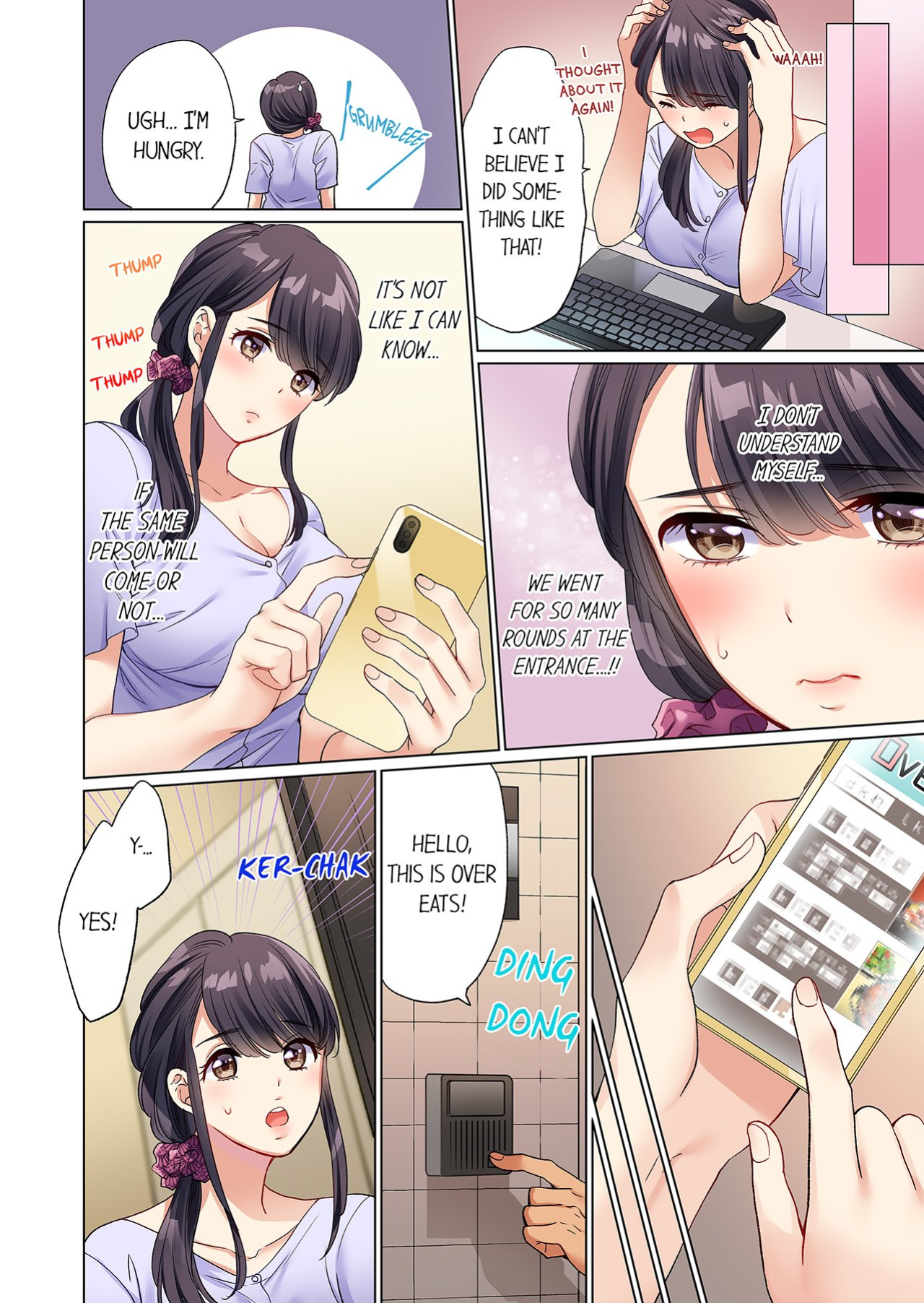 [Uehara Yoyogi] Zaitaku OL, Yotsunbai Iki! Heya Made Gamandekinai Deribarii SEX 1 | Work-at-Home Clerk, Cums on All Fours! Impatient Delivery Sex 1