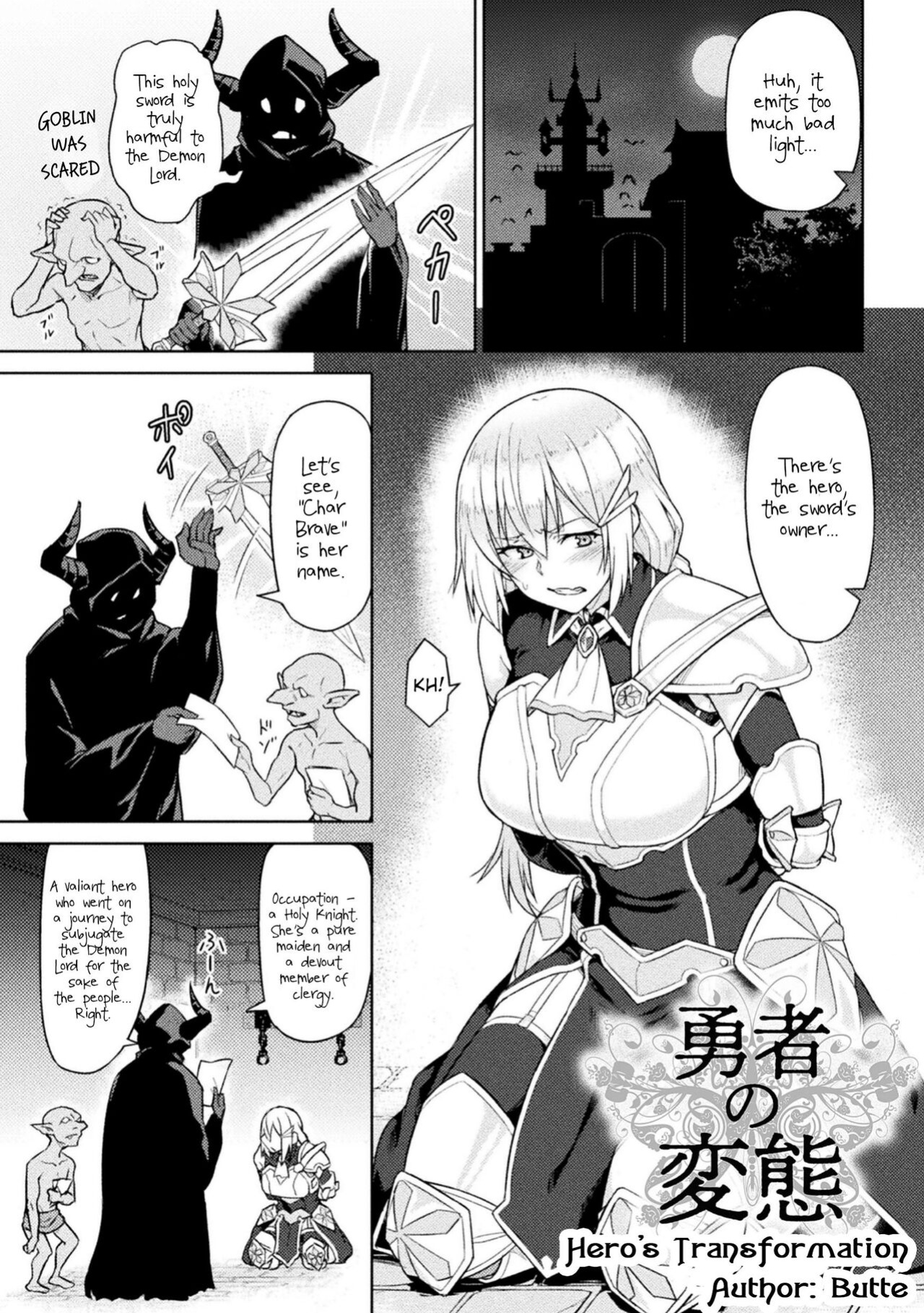 [Butte] Yuusha no Hentai | Hero's Transformation [CrowKarasu]