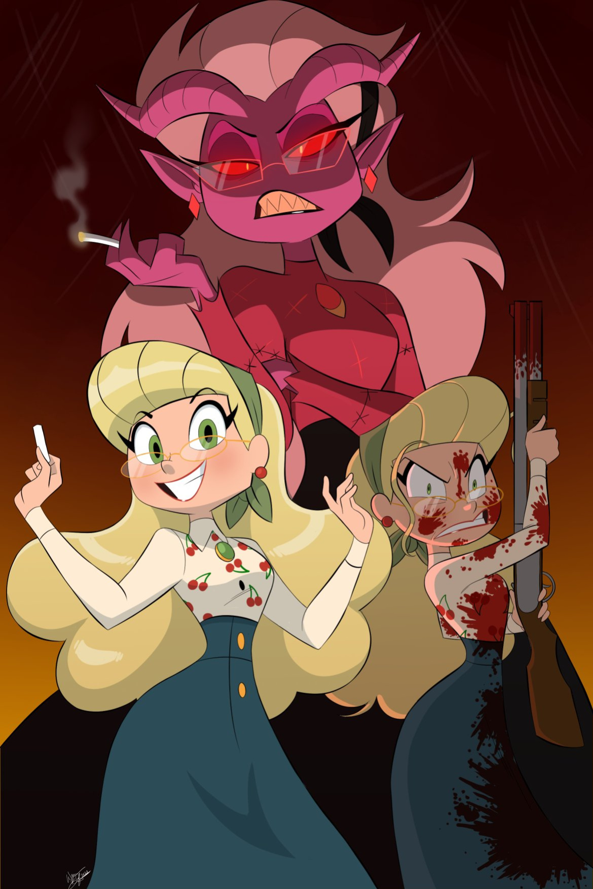 [Aeolus] Mrs. Mayberry & Martha (Helluva Boss)