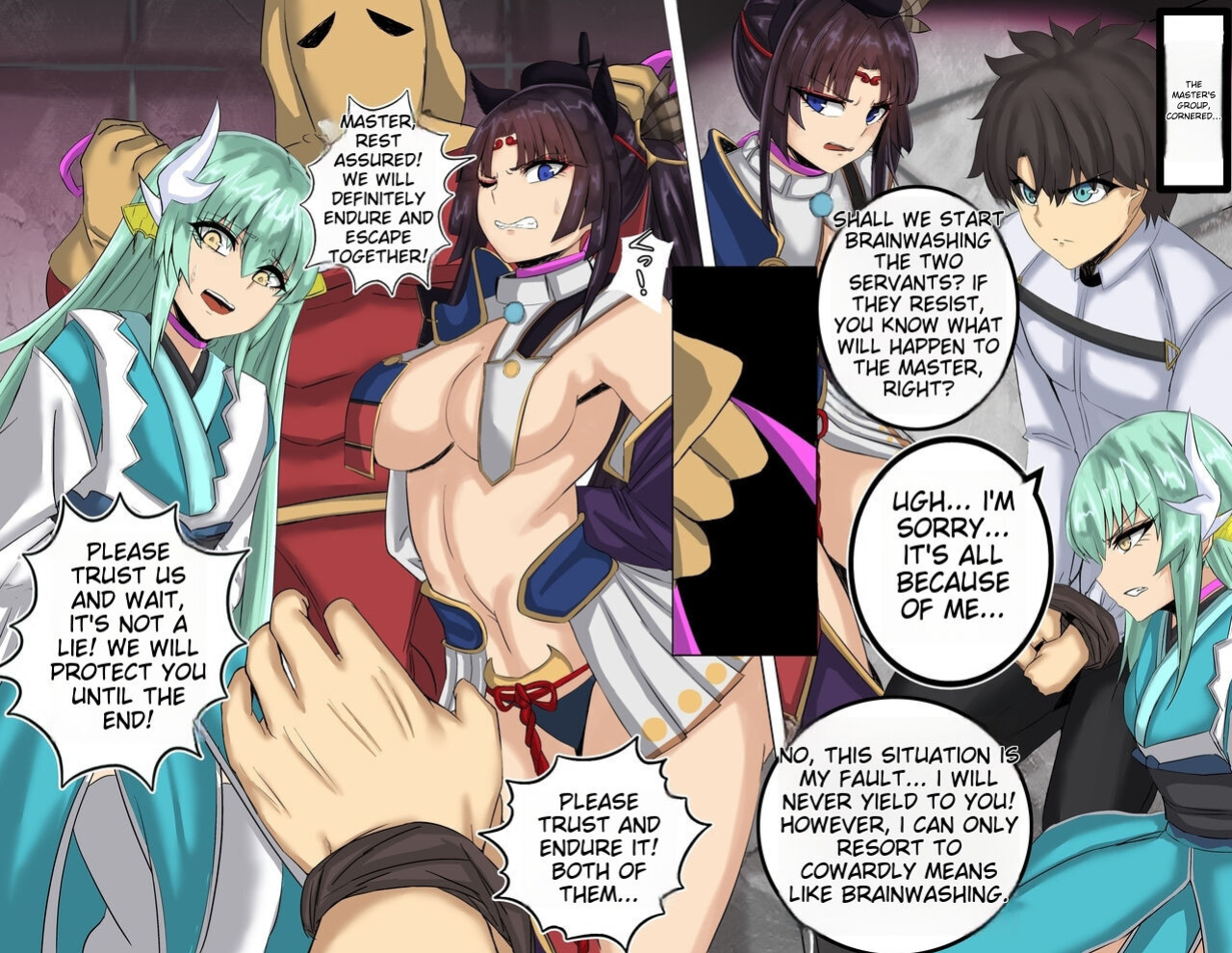 [Chokai] Ushiwakamaru and Kiyohime's Haigre NTR Brainwashing SEX (Fate/Grand Order)