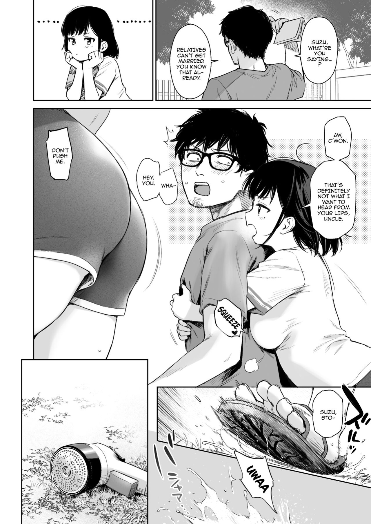 [Doushoku (Umakuchi Syouyu)] Toaru Natsu, Mei to Futarikiri. [SquigglesJp Scans]