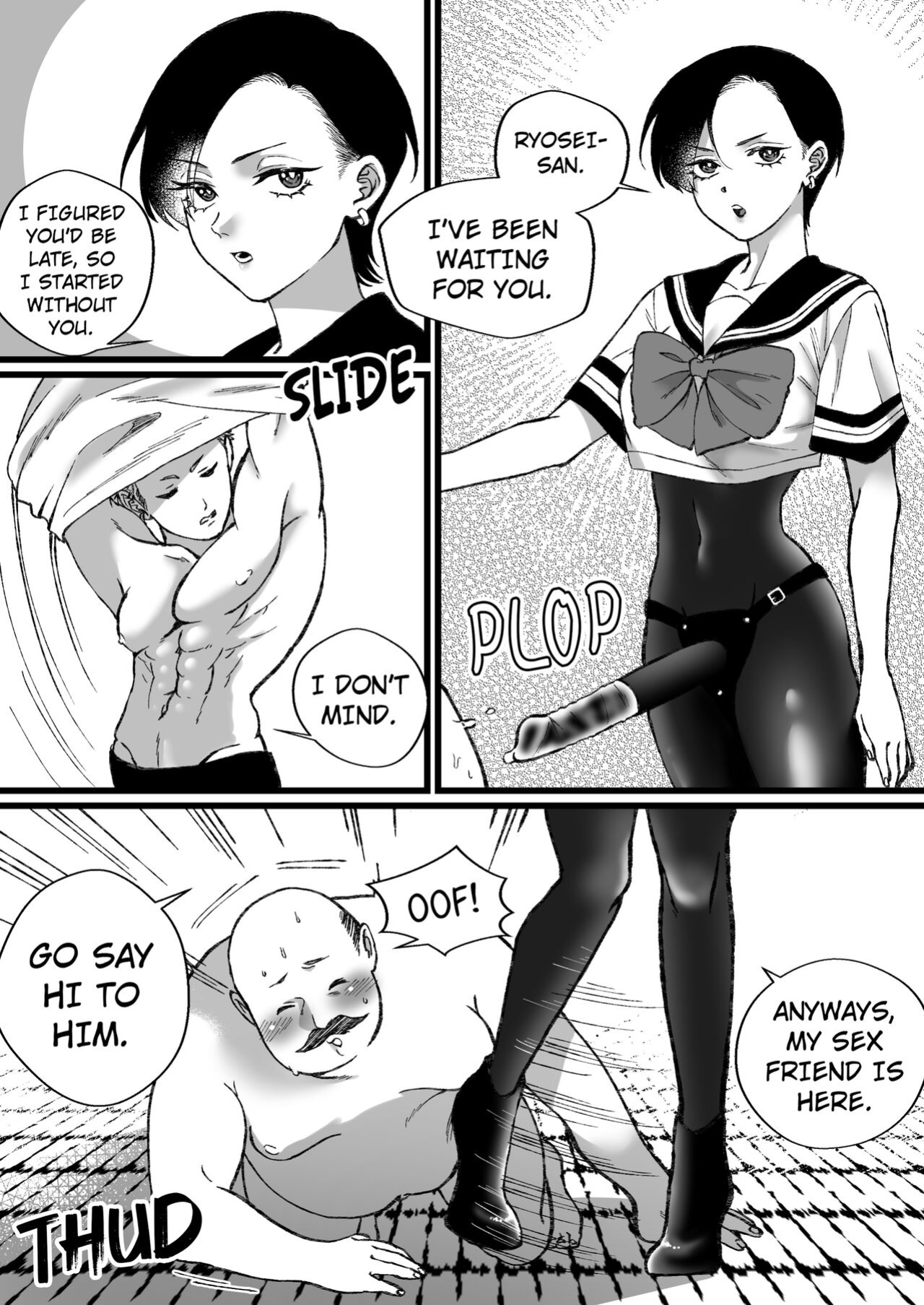 [Mr. Hokke (Mugicya World)] Financial Slavery to a Girl in a Sailor Uniform and Swimsuit