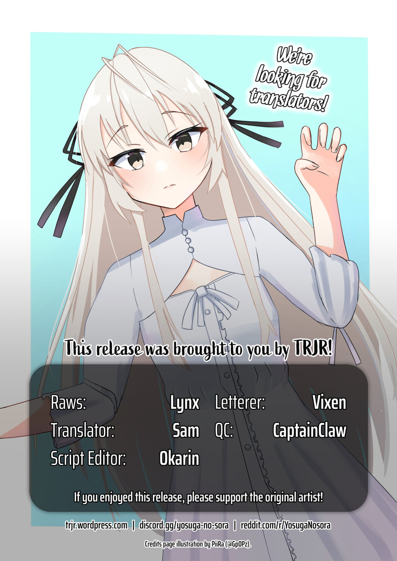 (COMIC1☆5) [Nekomanma (Kiyokiba Miyo)] Sora Ai 2 | Love Sora 2 (Yosuga no Sora) [TRJR]