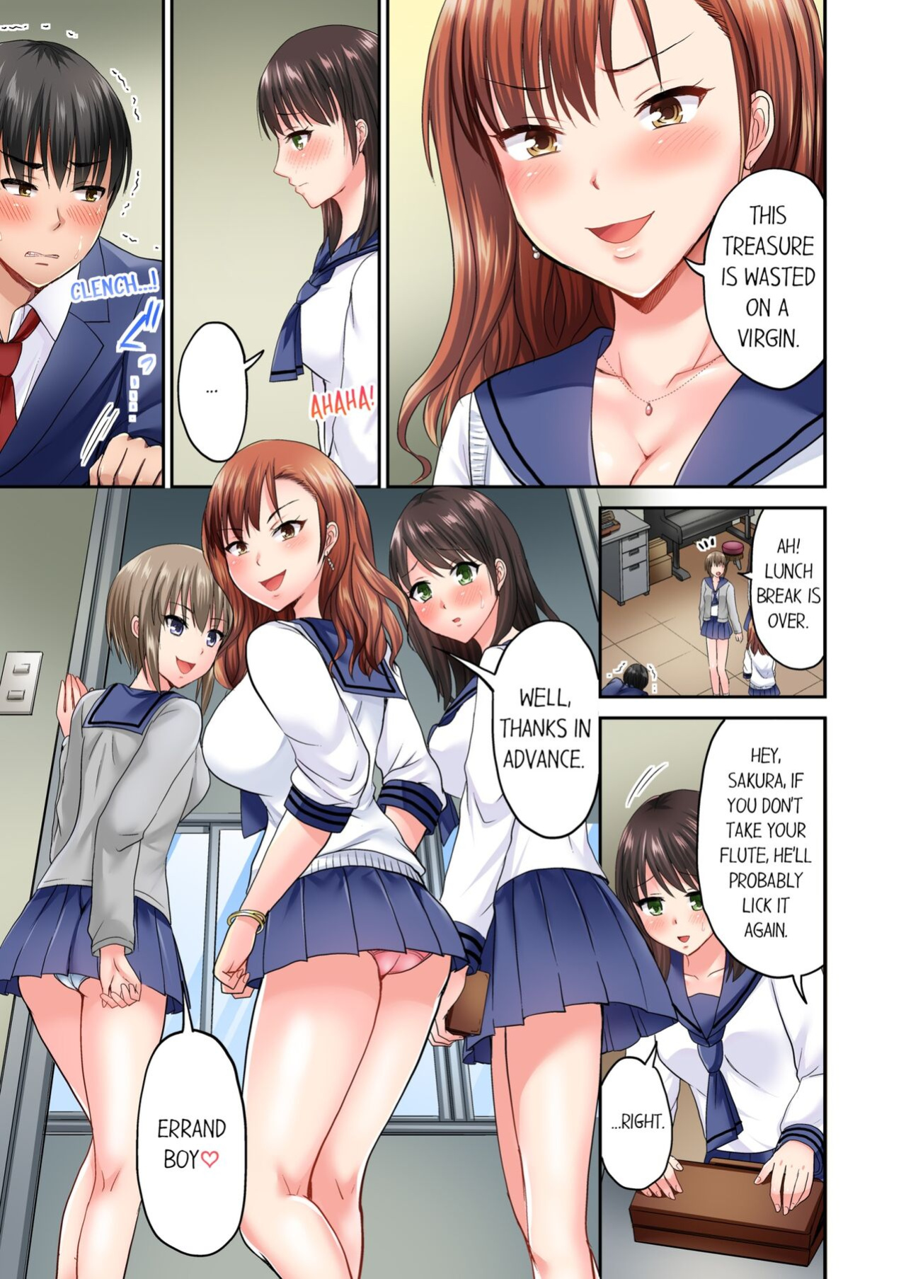[Takayama Non] Pashiri no Shita Teku, Yabaitte... ~ Ebi Sori Iki Suru Namaiki Gyaru 1 | Bullied Boy's Tongue Revenge 1 [Descensored]