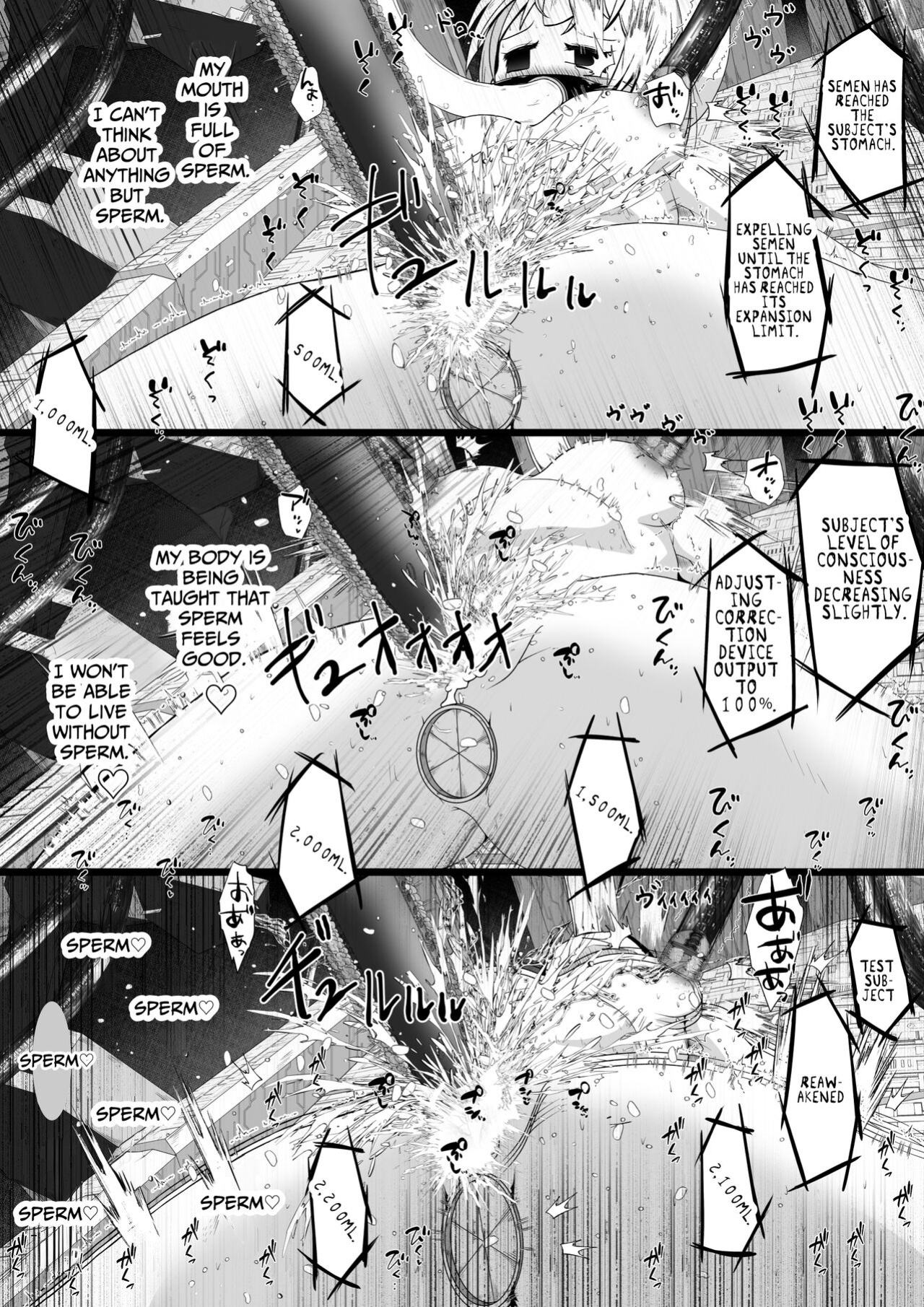 [Ecchi Ecchi Daifuku (Neko Daifuku)] Onnanoko no Shintai-chuu no Ana o Seieki de Ippai ni Shita Joutai de Hitasura Zecchou Sasetsuzukeru Ohanashi | Getting Cum in Every Orifice... For Science! [TsukiNet]