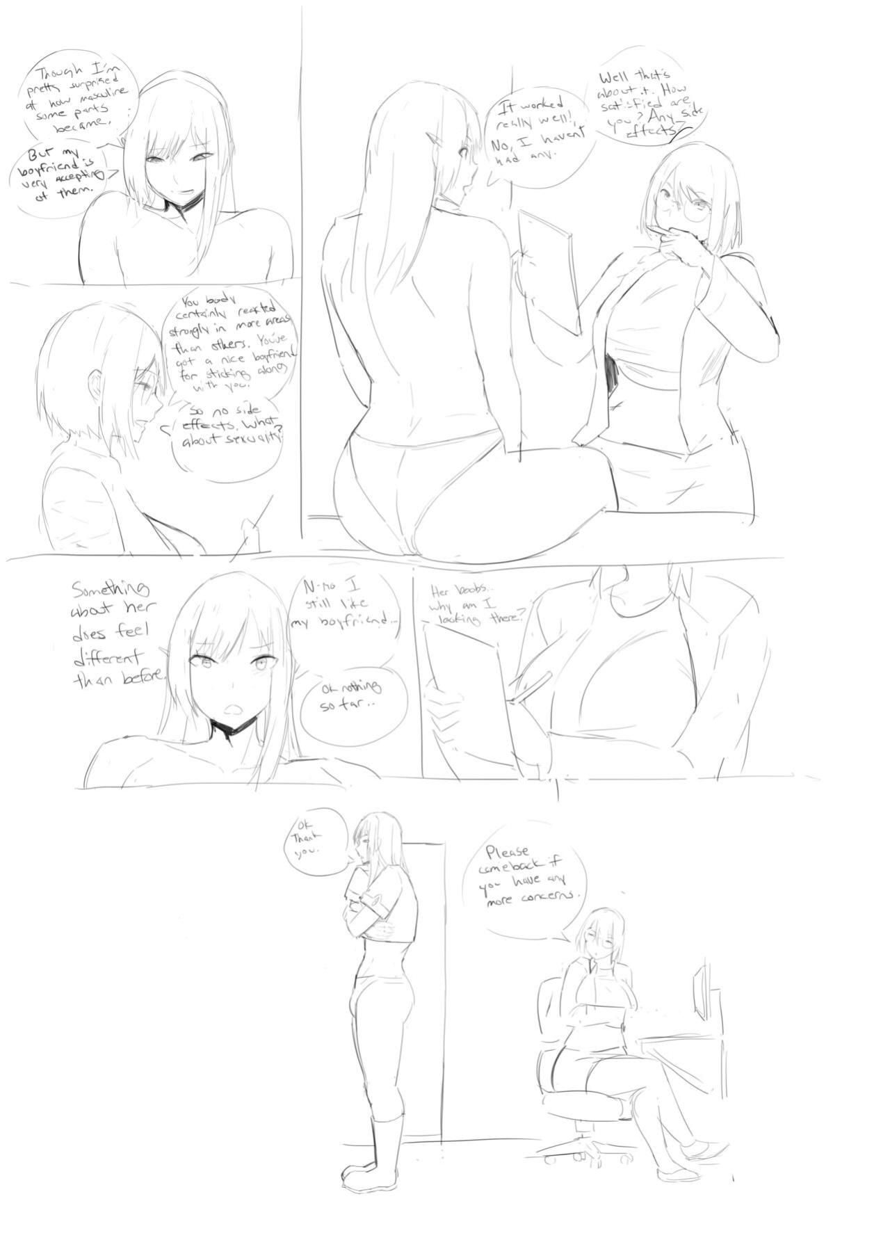 Guild Clerk's Too Busty Client