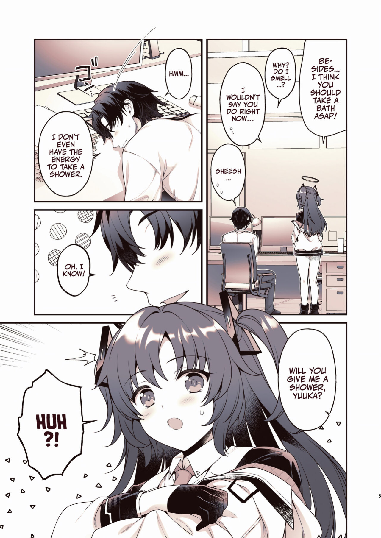 [Alpha to Yukaina Nakamatachi (Alpha)] Shower de Yuuka to | Shower Time With Yuuka! (Blue Archive) [Team Rabu2]