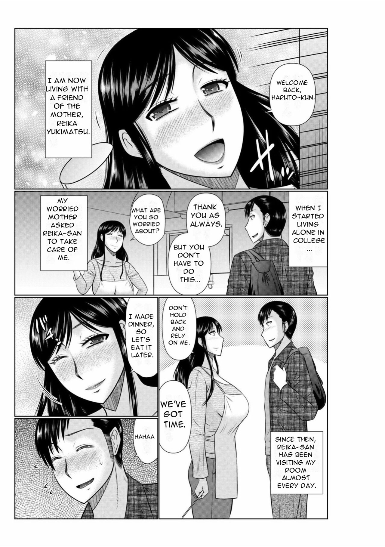 [Hatakeyama Tohya] Haha no Shinyuu ga Boku no Aijin ni Natta Ken 1 | My Mother's Best Friend Became My Lover 1 [DarklordMTLs]