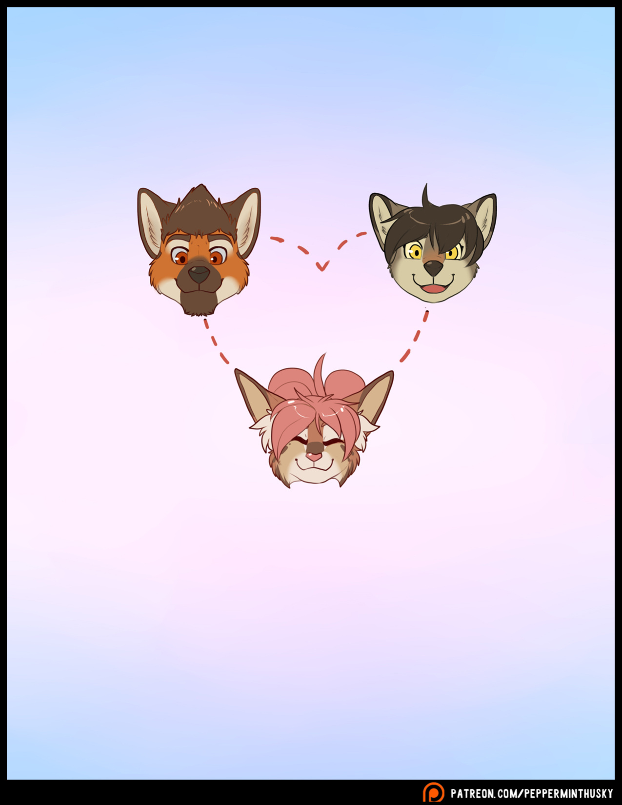 [PeppermintHusky (Roanoak/Ace)] Table For Three