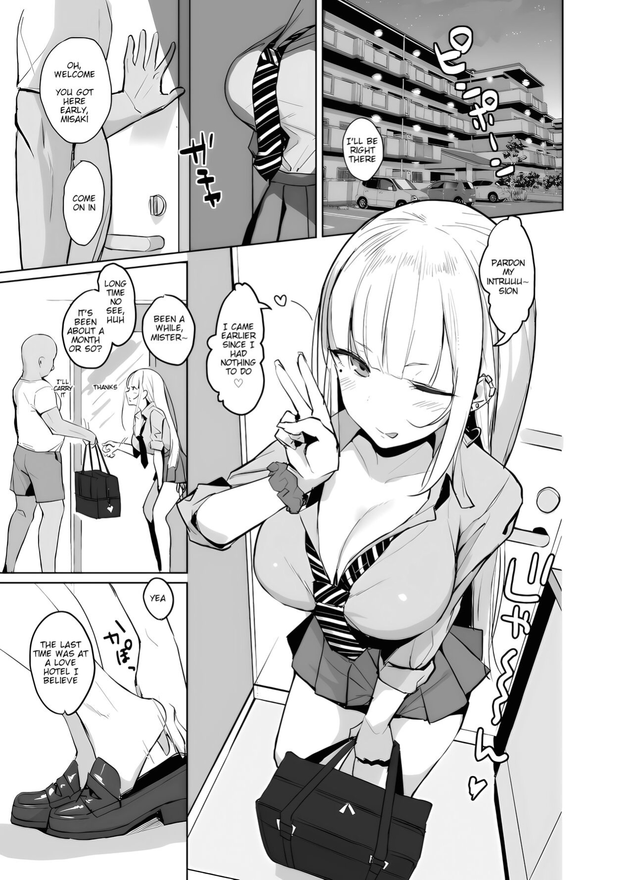 [EROTOMANIA (Nanae)] Ecchi na Gal JK ga Kyokon Zetsurin Oji-san to Pakoru Yatsu. [Nisor] [Edited]