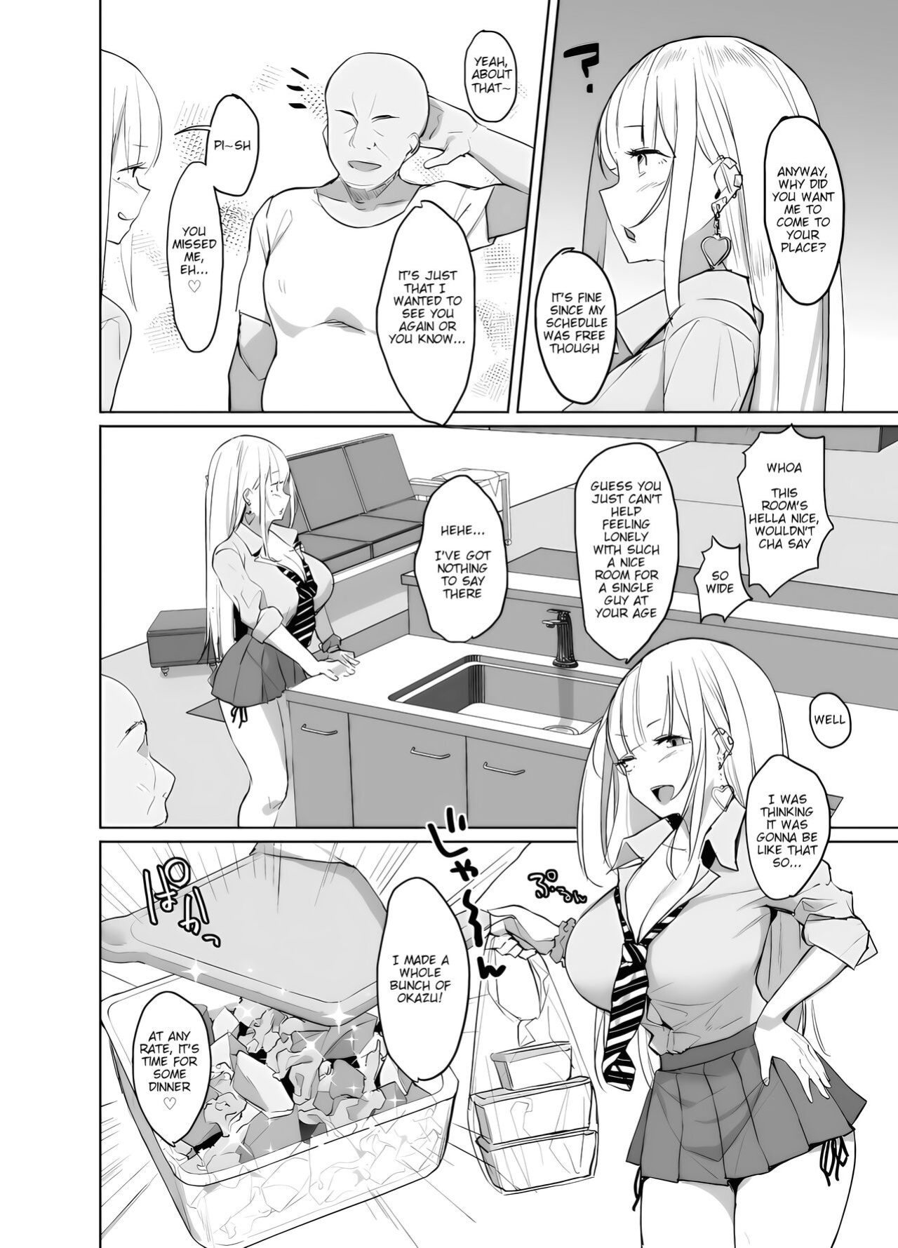 [EROTOMANIA (Nanae)] Ecchi na Gal JK ga Kyokon Zetsurin Oji-san to Pakoru Yatsu. [Nisor] [Edited]