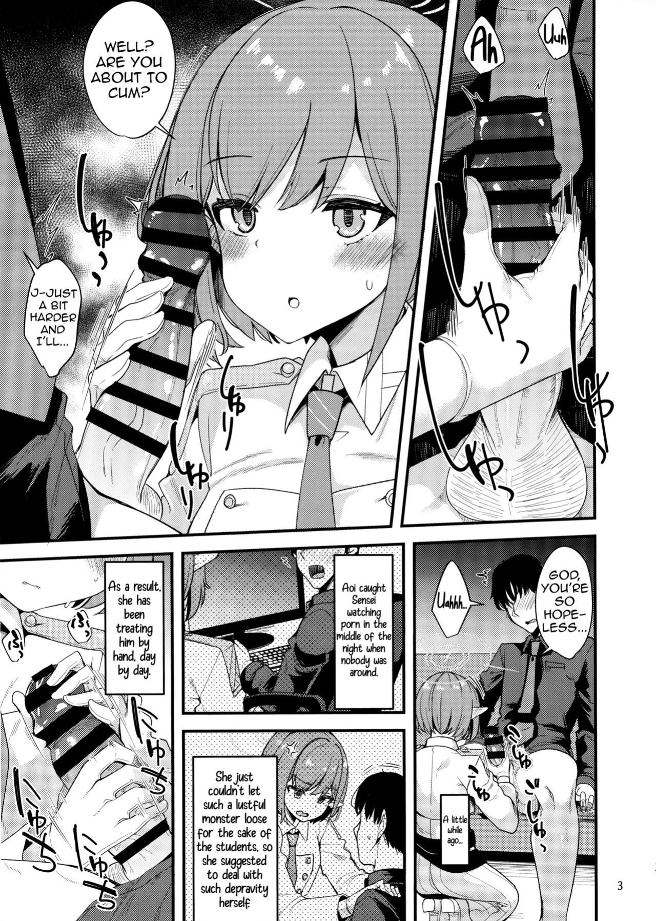 (Sensei no Archive 11) [Ryuukakusan Nodoame (Gokubuto Mayuge)] Mainichi Aoi | Everyday with Aoi (Blue Archive) (Shiririn)