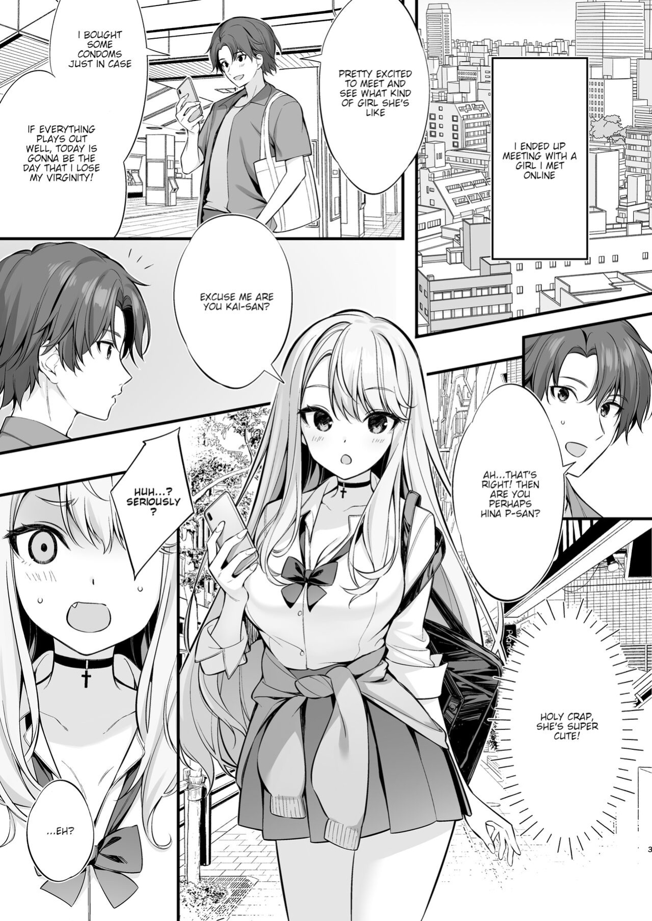 [P:P (Oryou)] SNS de Deatta no wa Gyaru-ka shita Imouto Deshita [Too Laz Translations]