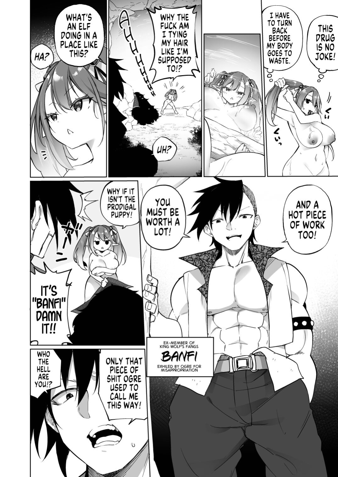 [Slime no Kanmuri (Kanmuri)] Mesugaki Elf ni Natta Don Elf-ka no Kusuri part 3 | A Bandit Chief Who Turned Into a Bratty Elf Girl Elvification Drug part 3 [GTF]