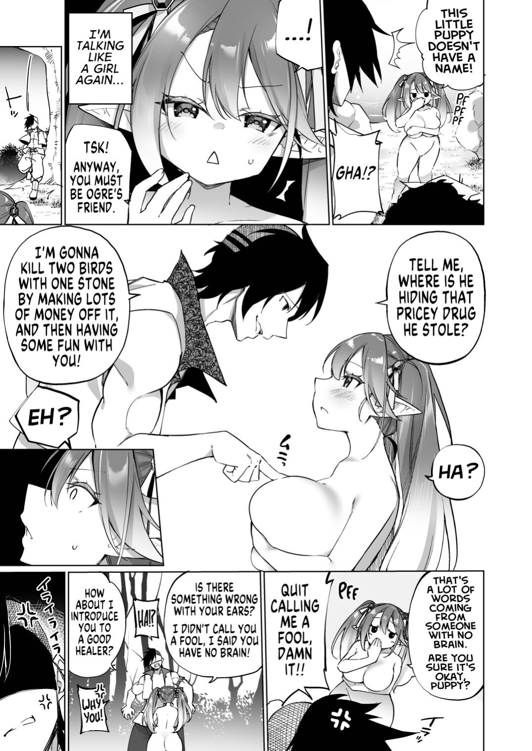 [Slime no Kanmuri (Kanmuri)] Mesugaki Elf ni Natta Don Elf-ka no Kusuri part 3 | A Bandit Chief Who Turned Into a Bratty Elf Girl Elvification Drug part 3 [GTF]