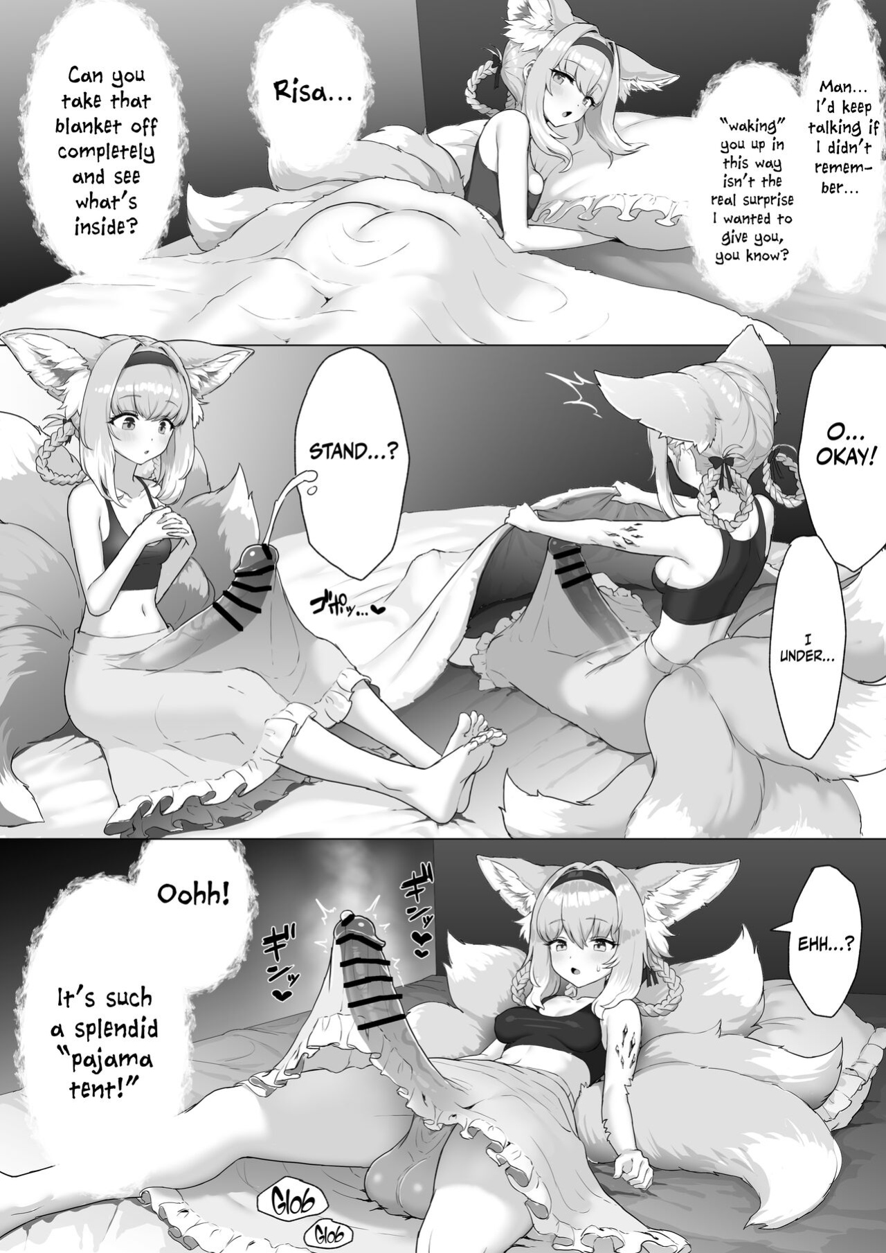 [Blacktan] Futanari Suzuran-chan (Arknights) [Doujins.com]