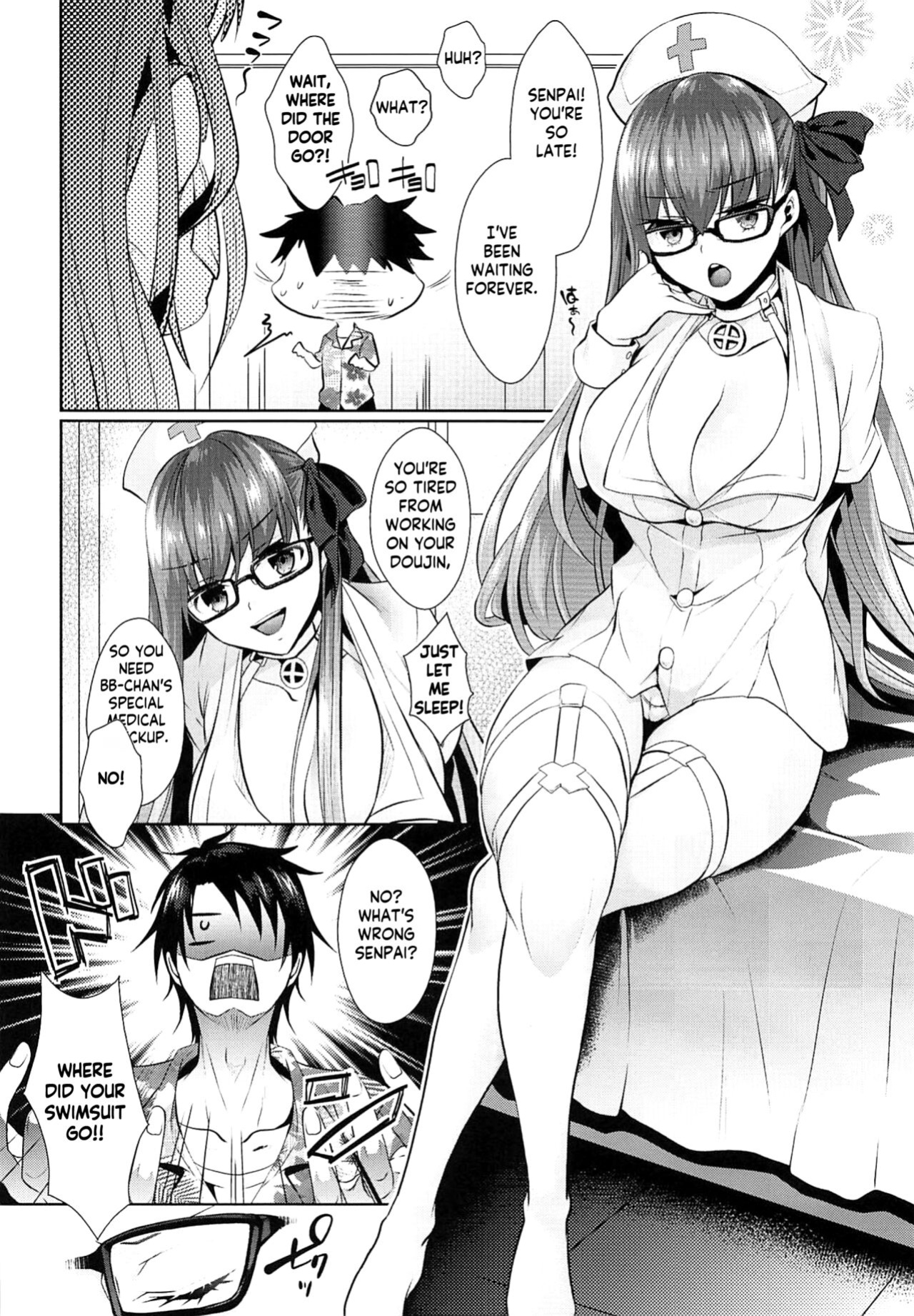 (C96) [Argon (Kuzuya)] Owasure desu ka? Nurse BB-chan desu | Did you forget about me? Nurse BB-chan is here! (Fate/Grand Order) [KM_42]