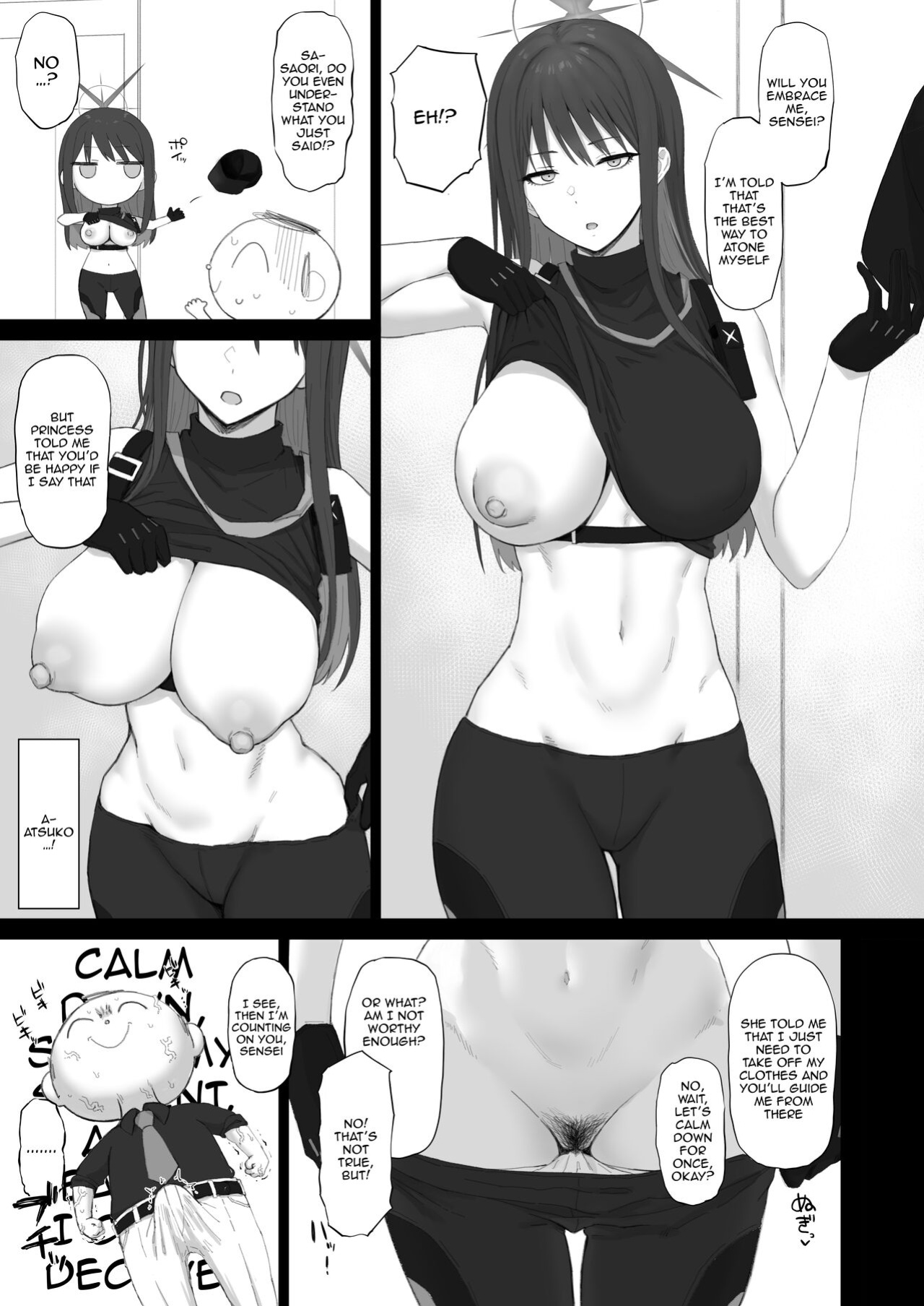 [Gomuhachi (Gomu)] Muchi ni Shokuzai Kyouiku ni Nikuyoku | Atonement For Ignorance, Education for Lust (Blue Archive)