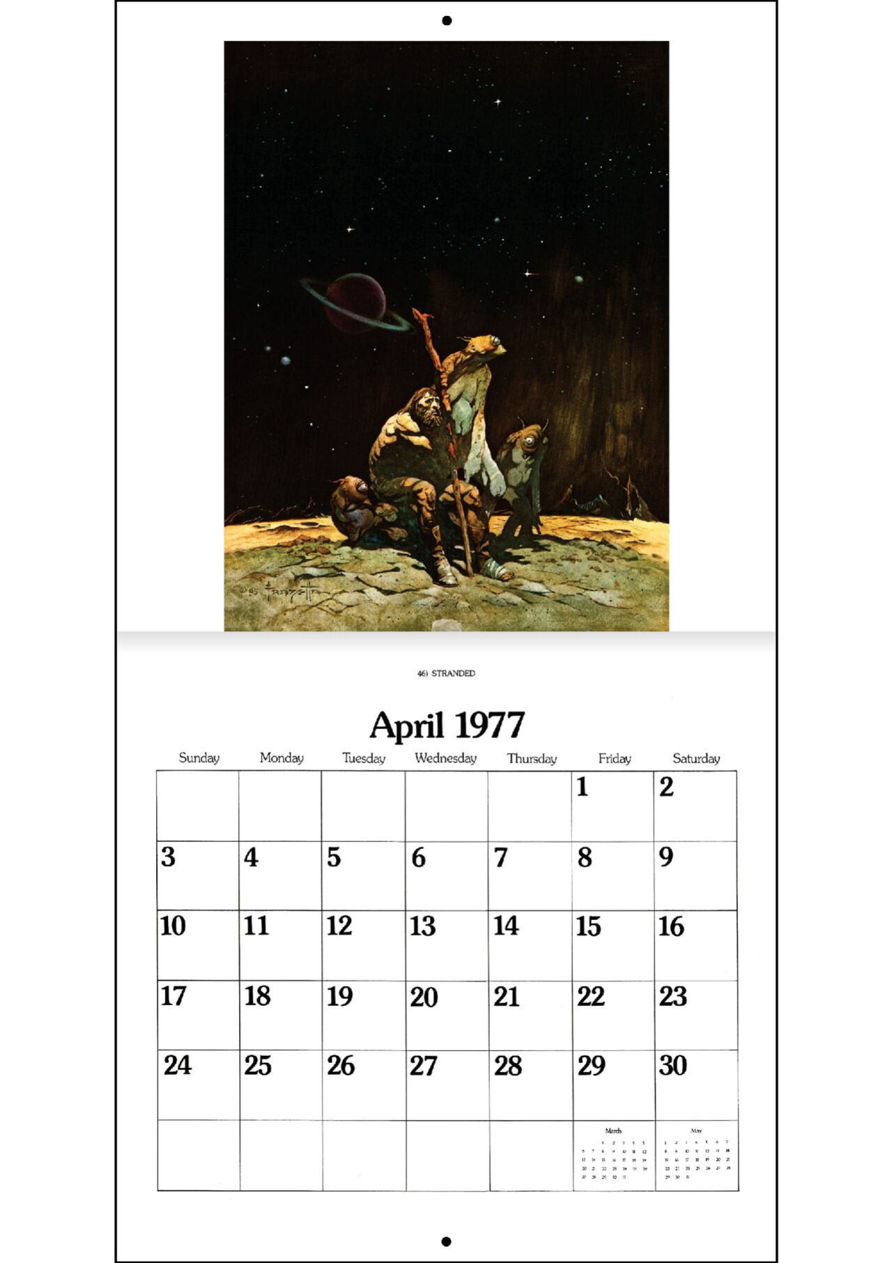 The 1977 Frank Frazetta Calendar