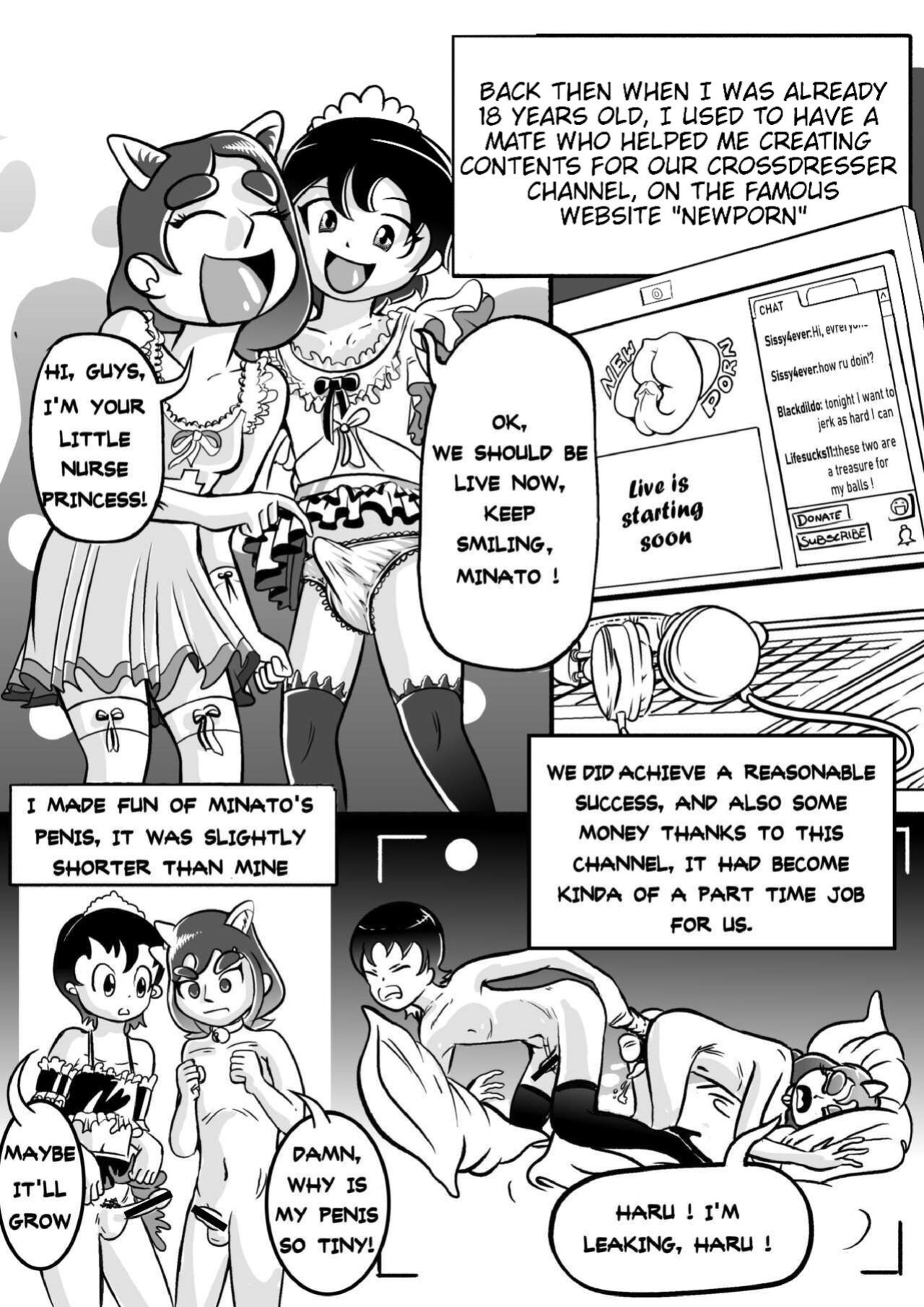 I tried female hormones to become a crossdresser Idol (all chapters so far)