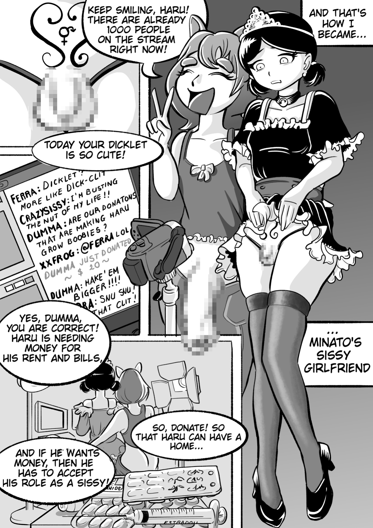I tried female hormones to become a crossdresser Idol (all chapters so far)