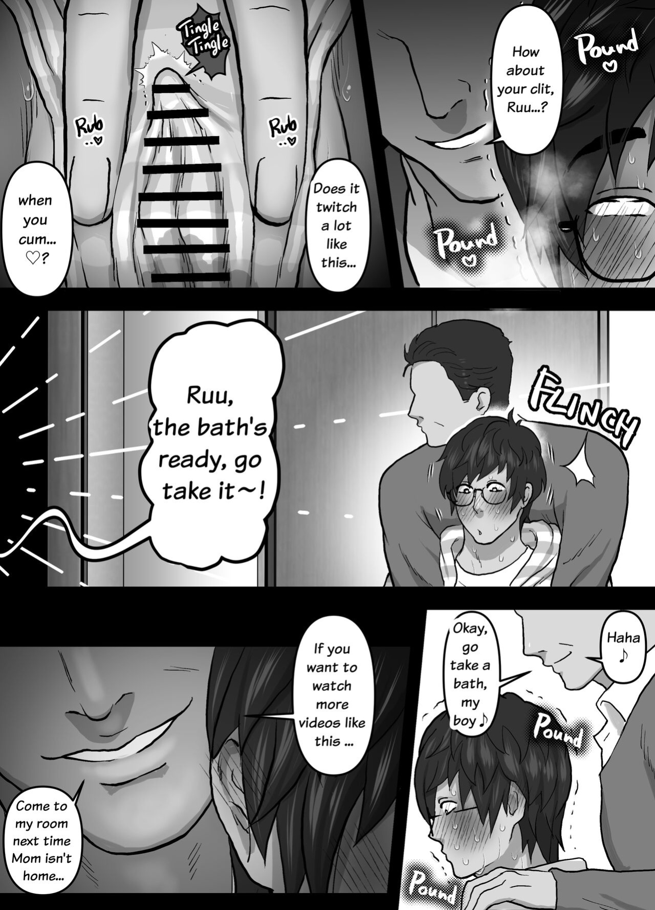 [Onoko Ya Honpo (Kamiwo Akira)] Watching Porn Videos Alone with my Dad