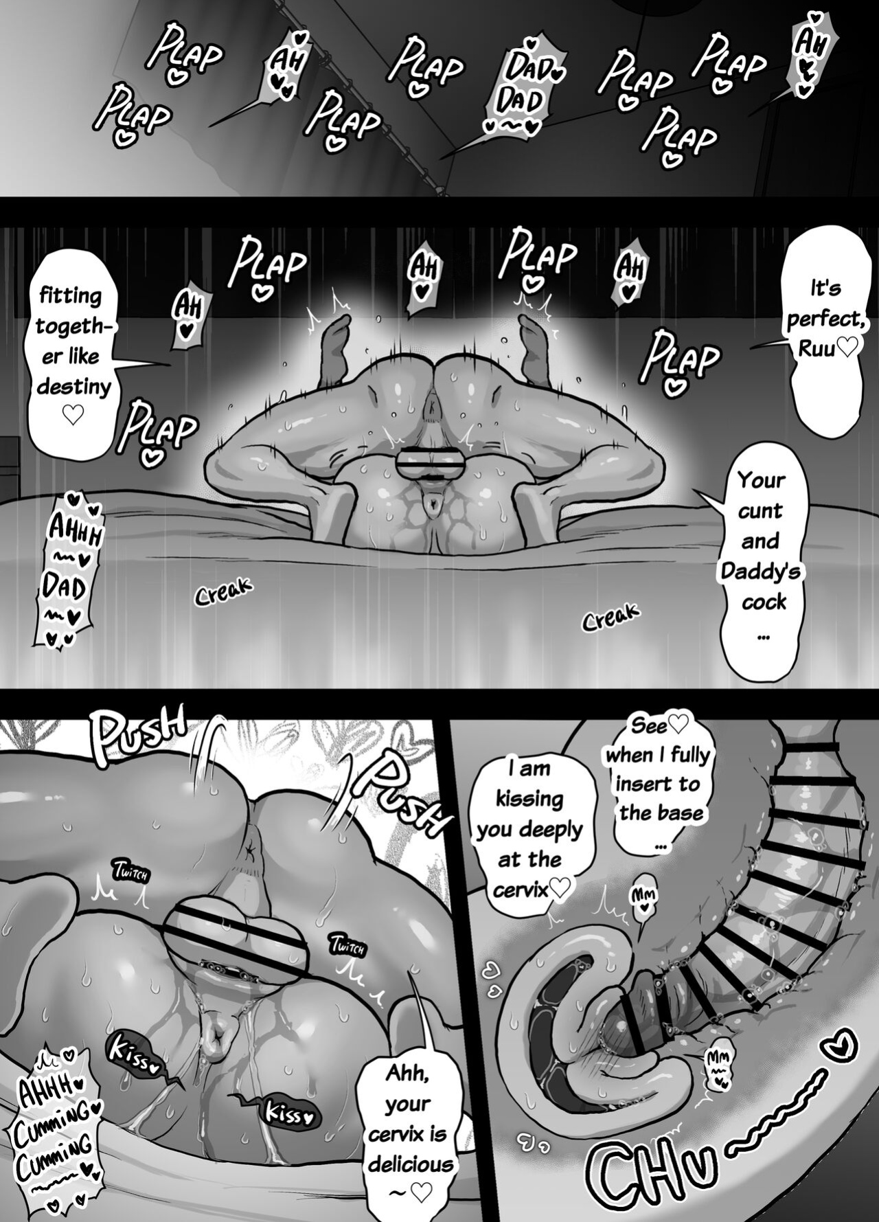 [Onoko Ya Honpo (Kamiwo Akira)] Watching Porn Videos Alone with my Dad