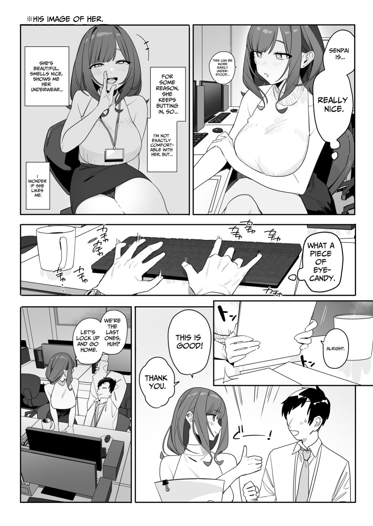 [Nakosiru] My Pain-In-The-Ass Yet Nice And Caring Senior Collegue [spaceMoose]