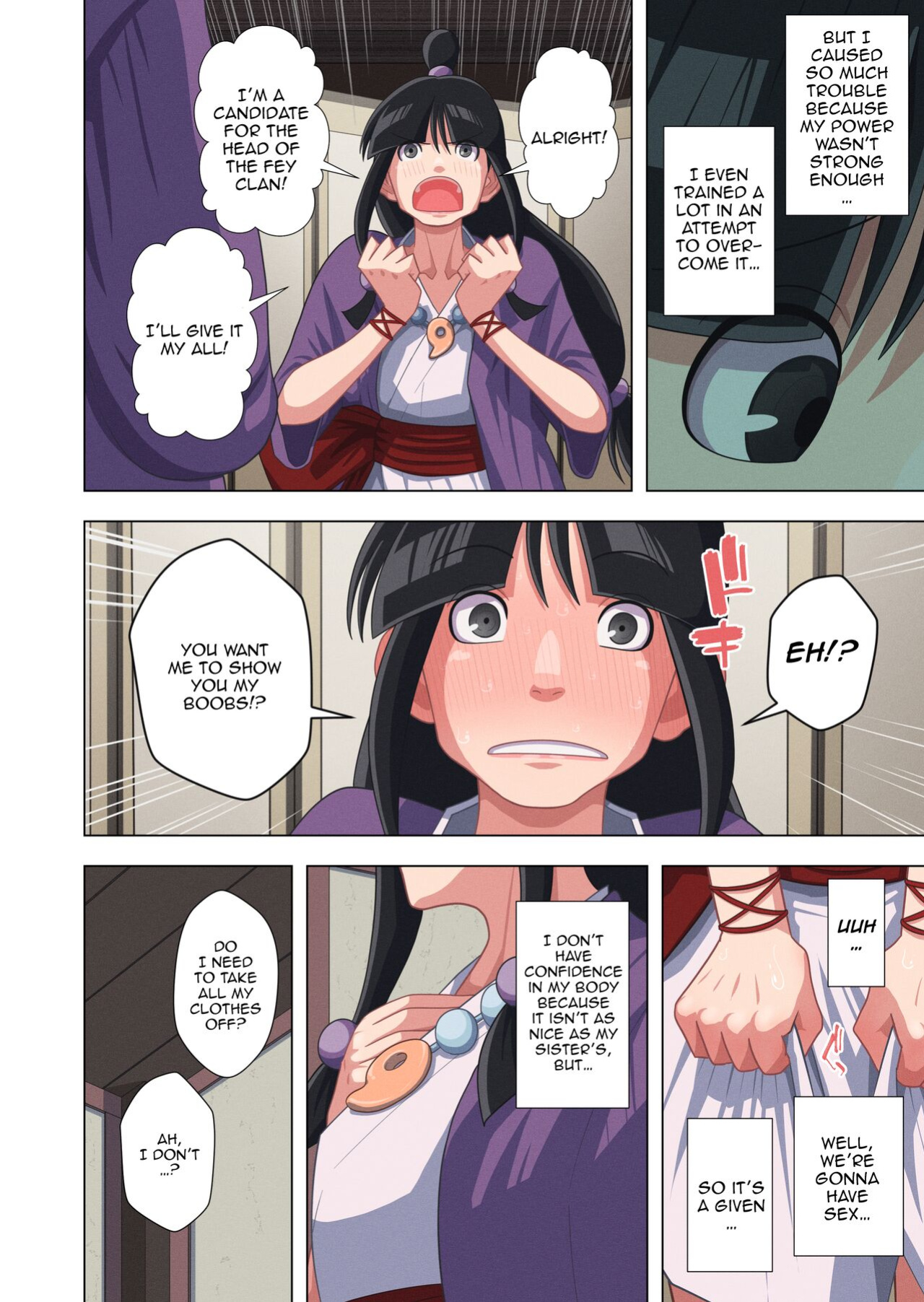 [Gin Eiji] Tennen Reibai Shoujo no Ecchi na Shugyou-tan (Gyakuten Saiban) [Doujins.com]
