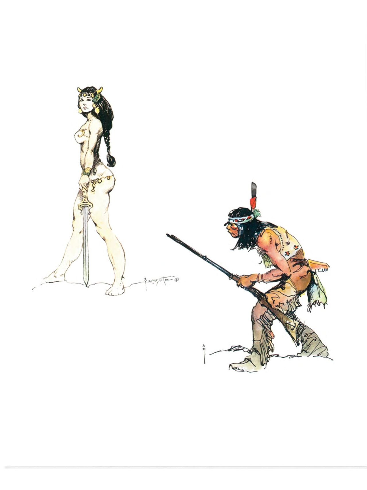 [Frank Frazetta] The Fantastic Art of Frank Frazetta - 1, 2 and 3 [Engish]