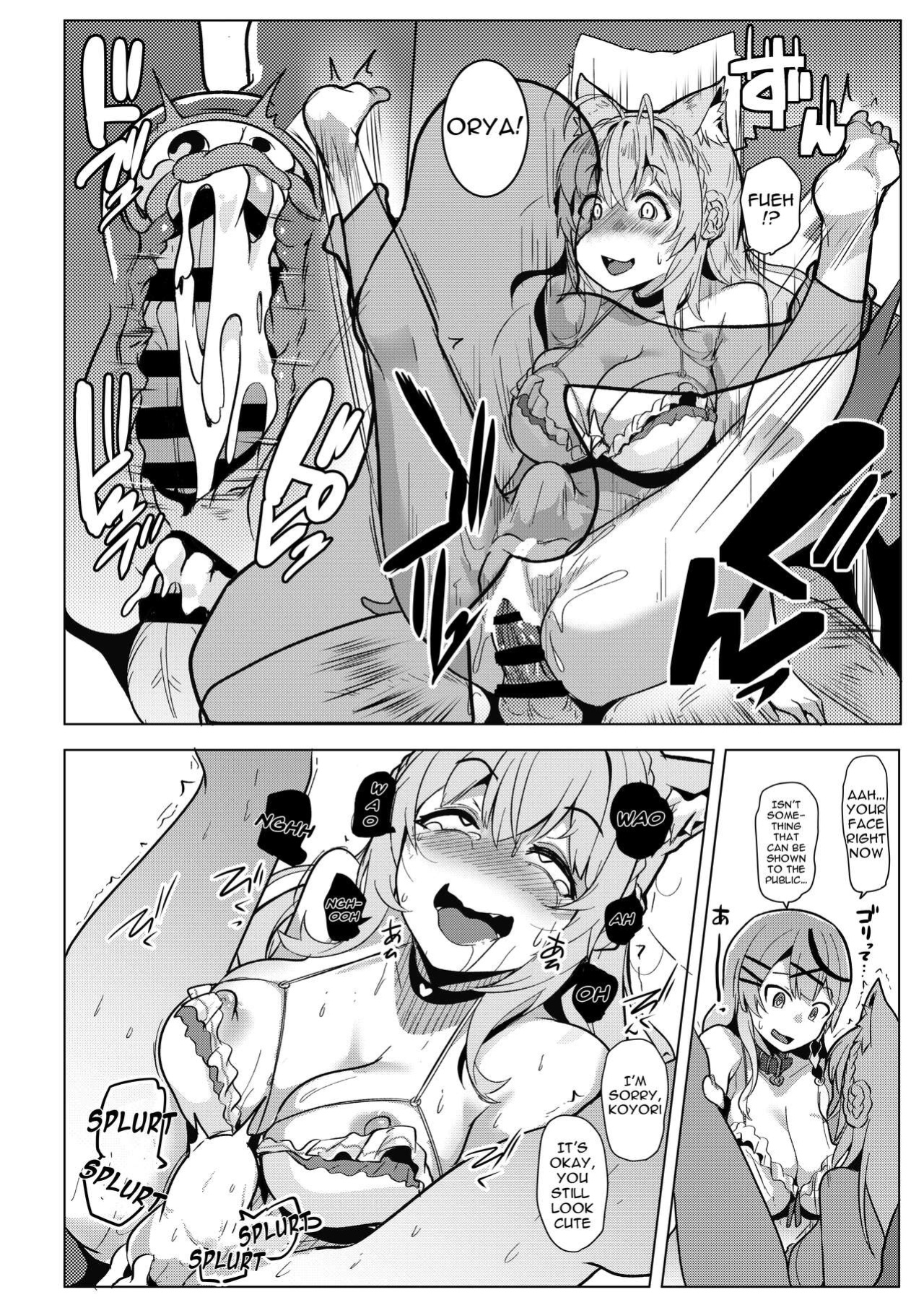 [Hitsuji Kikaku (Muneshiro)] Osucollab (Hakui Koyori, Sakamata Chloe) [Doujins.com]