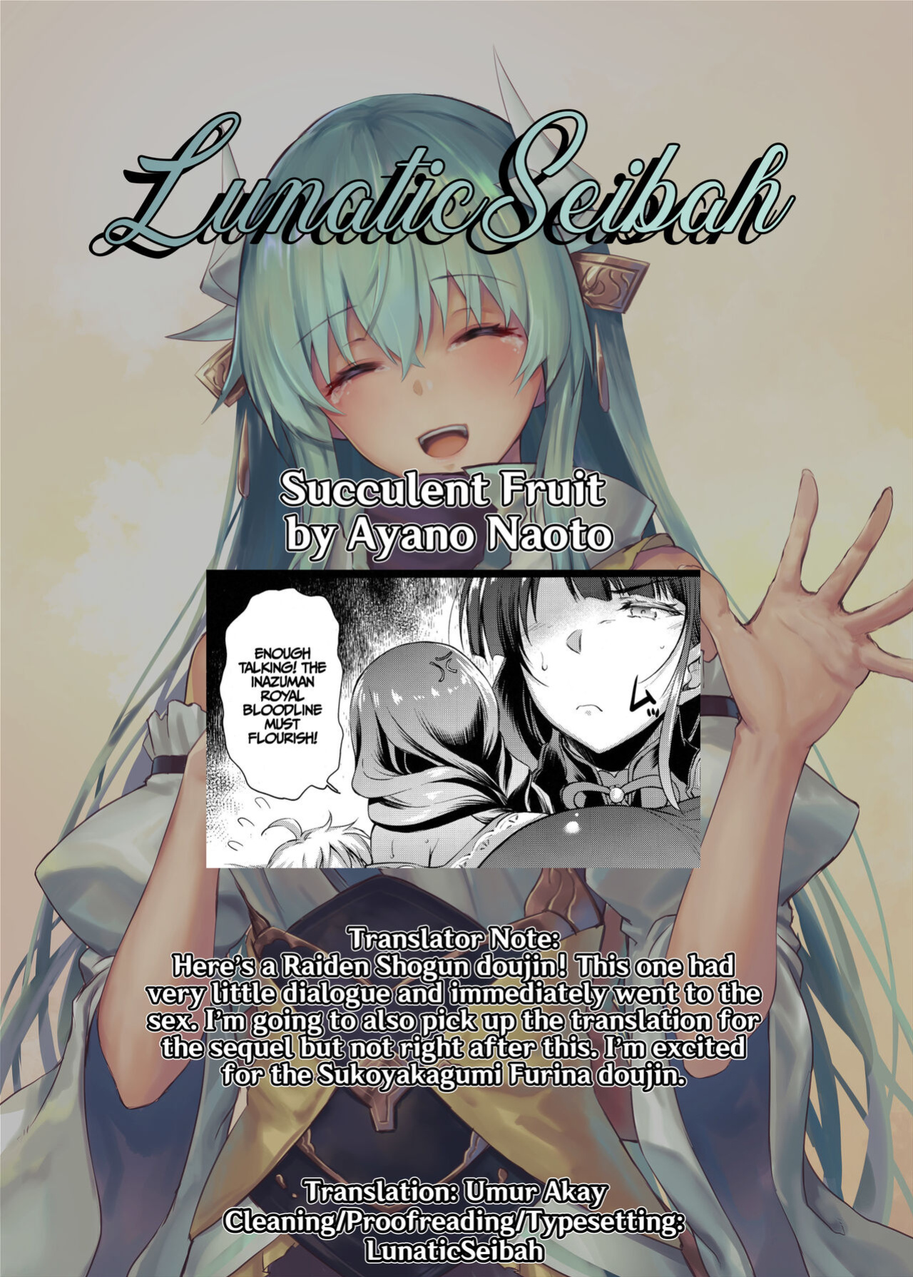 (C101) [Kaiki Nisshoku (Ayano Naoto)] Ekika | Succulent Fruit (Genshin Impact) [LunaticSeibah]