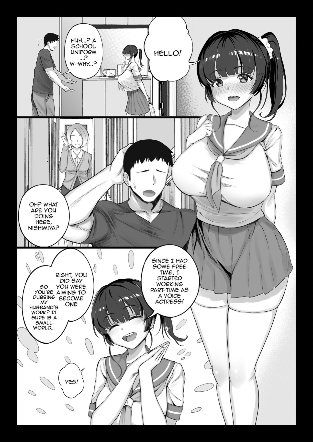 [Shiroganean (Chinpan)] Eroge Seiyuu o Boshuu shitara Mechakucha Eroi Ko to Yareta Hanashi [Doujins.com]