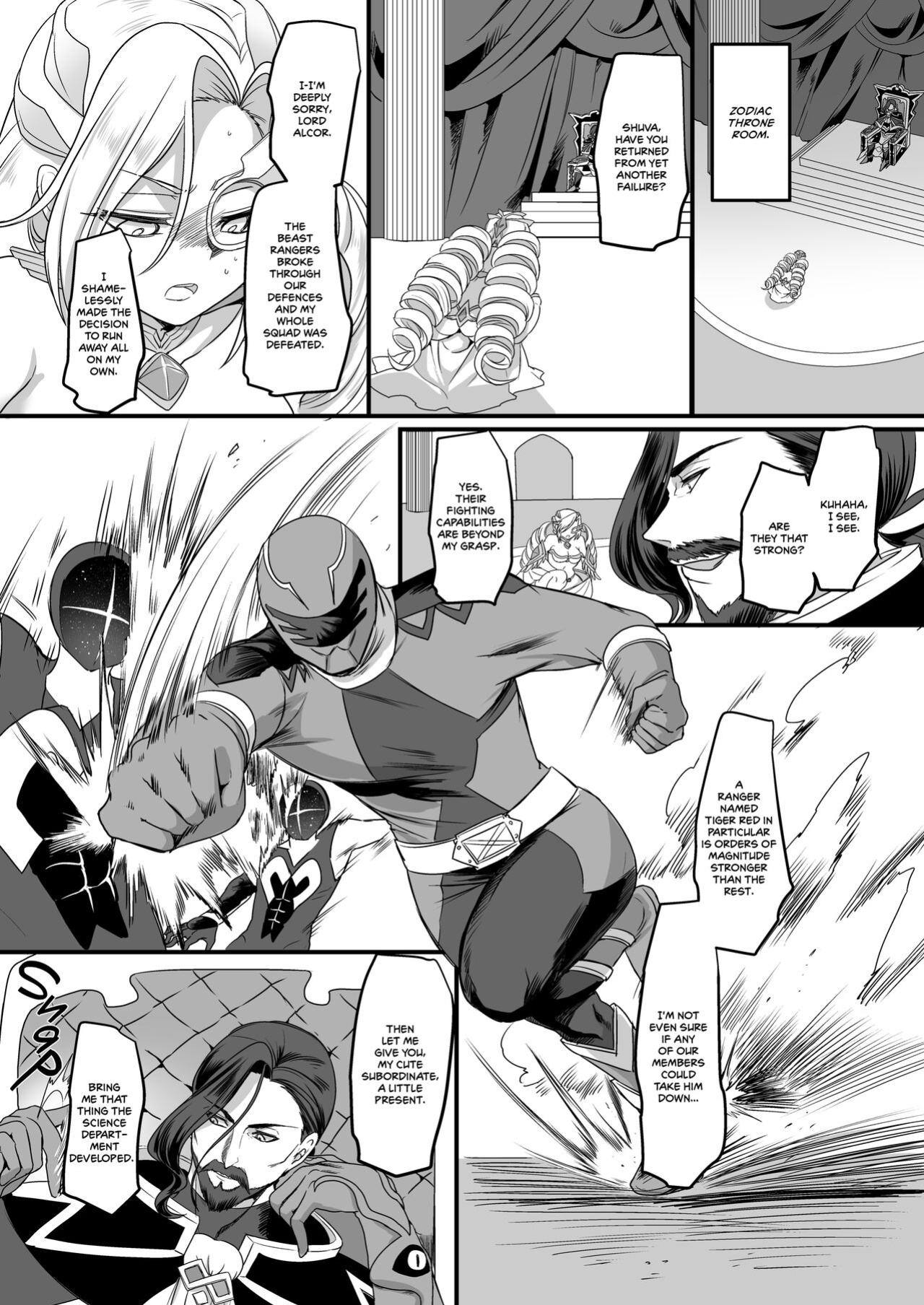 [Amulai Sweets Factory (Kouji)] Beast Ranger Tiger Red: The Downfall of Justice [2d-market.com]