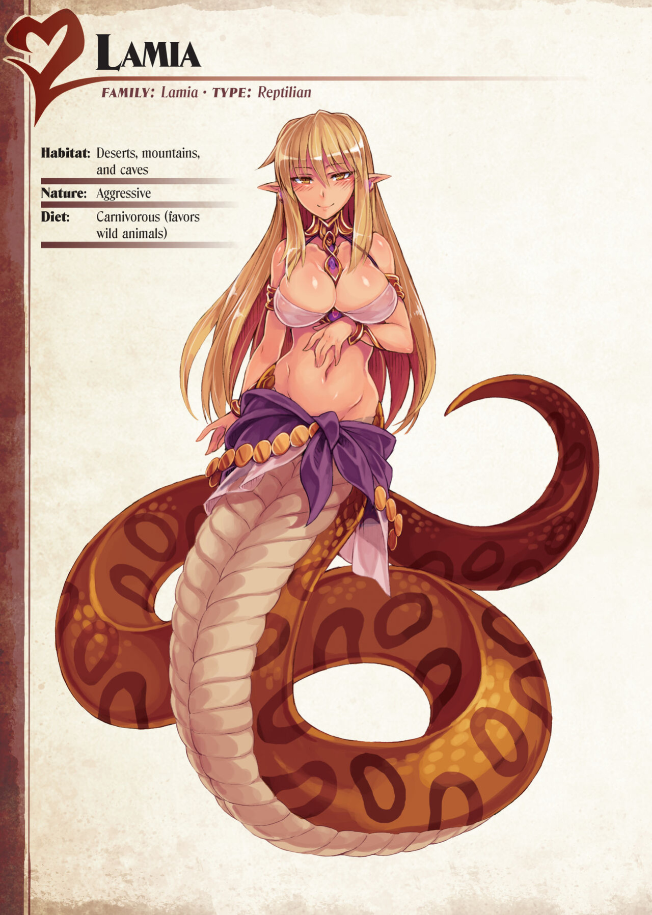[Kurobinega (Kenkou Cross)] Mamono Musume Zukan I -Monster Girl Encyclopedia- Vol. 1