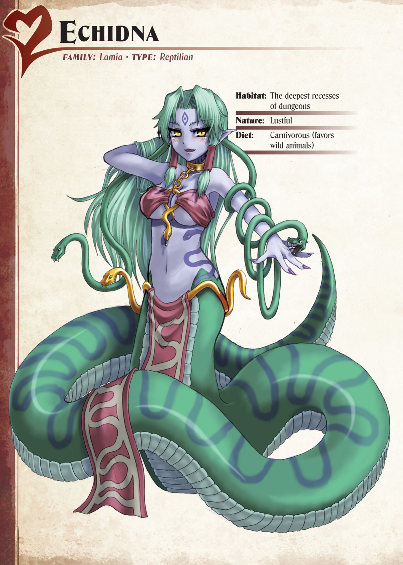 [Kurobinega (Kenkou Cross)] Mamono Musume Zukan I -Monster Girl Encyclopedia- Vol. 1
