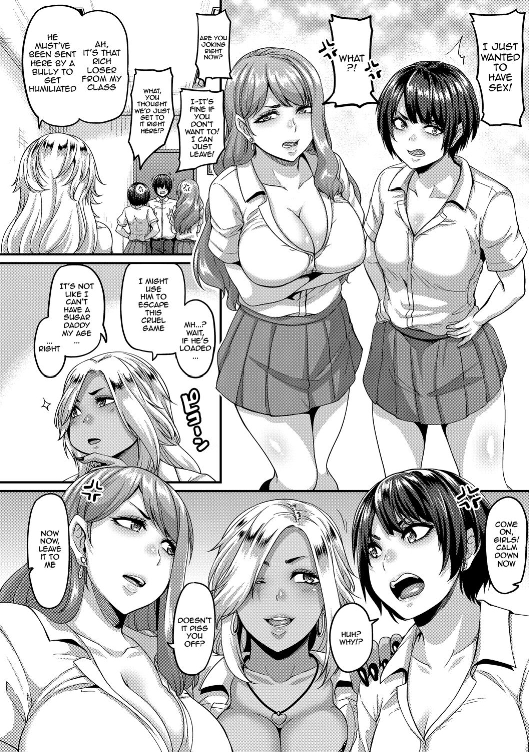 [Kazuhiro] Gal's Bitch Shijou Shugi! Ch. 1-4 | Gal Bitch Supremacy Ch. 1-3