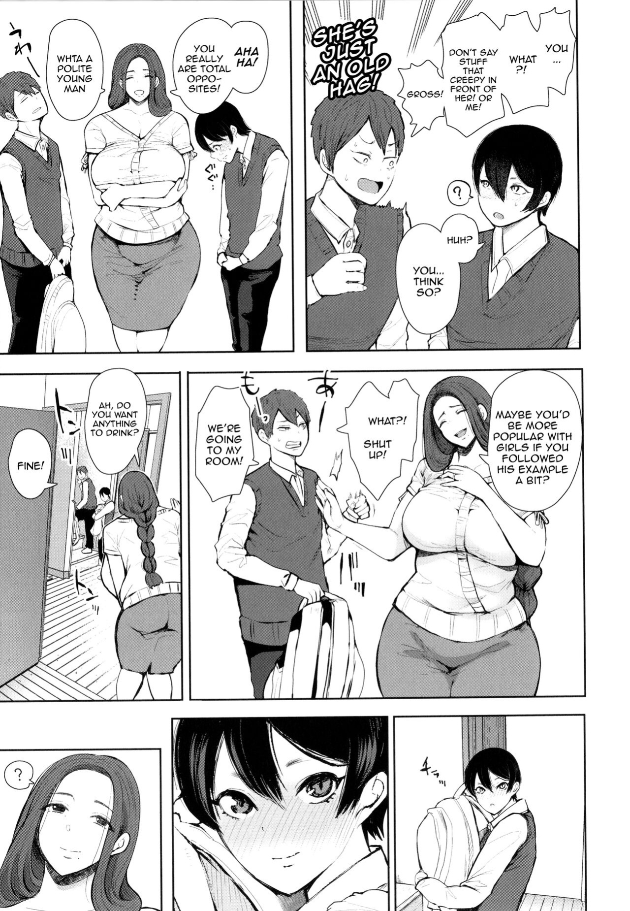 [Shomu] Mukashi no Uwaki Aite no ko ga Jitsu wa Watashi no Musuko no Doukyuusei de... [Doujins.com]