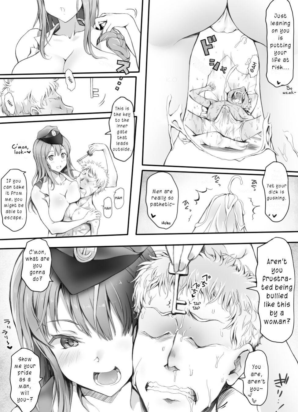 [Mitsunoho (Ariku)] Appaku Sakusei Torawareru Karada | The Cum Squeezed Prisoners