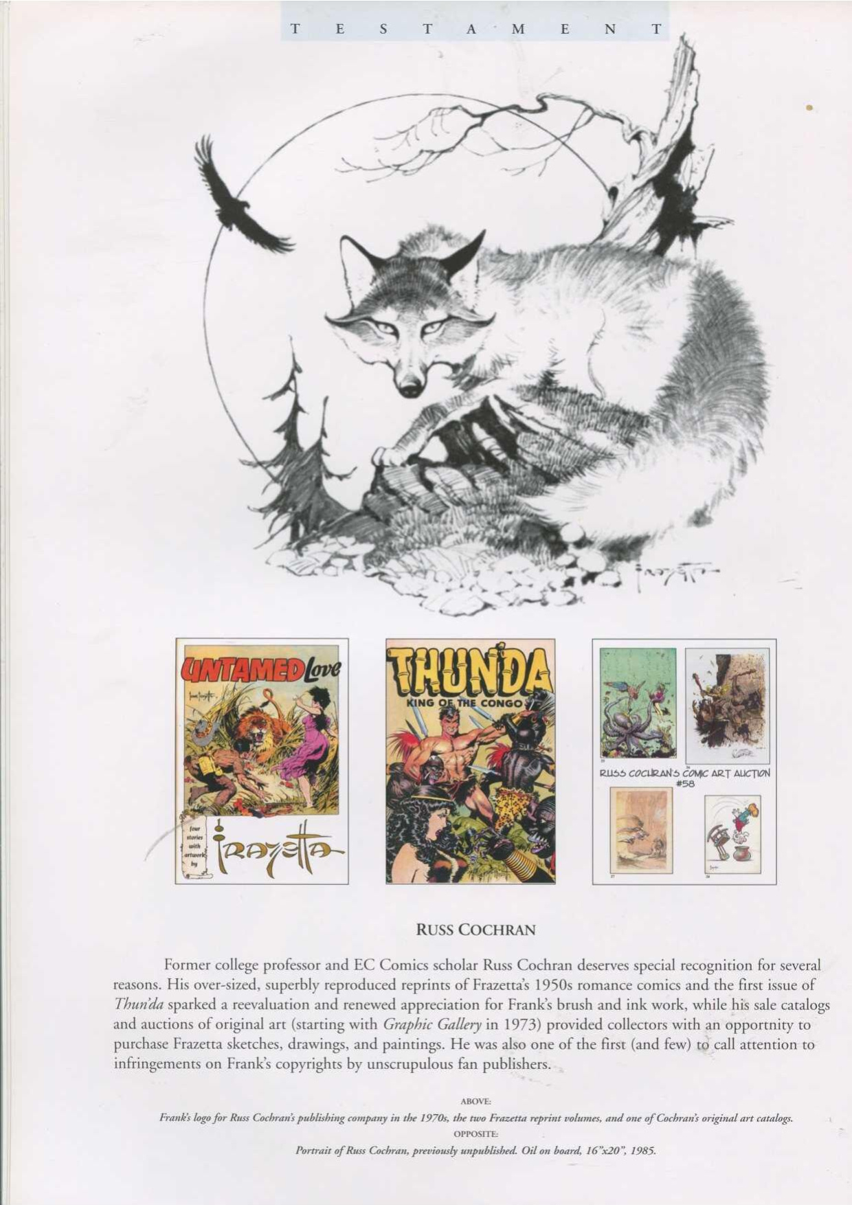 Testament: A Celebration of the Life and Art of Frank Frazetta