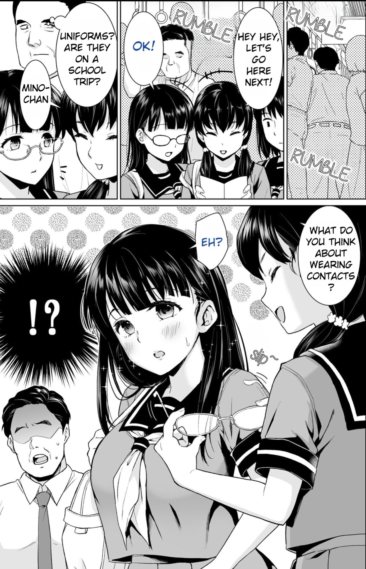 (F Taku [Anma]) Iya da to Ienai Jimikei Shoujo Shuugaku Ryokou Soushuuhen | The Girl Who Can't Say No and the School Trip