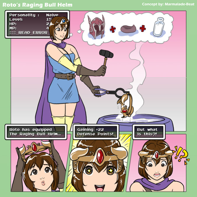 [Jacques00] Roto's Raging Bull Helm (Dragon Quest III)