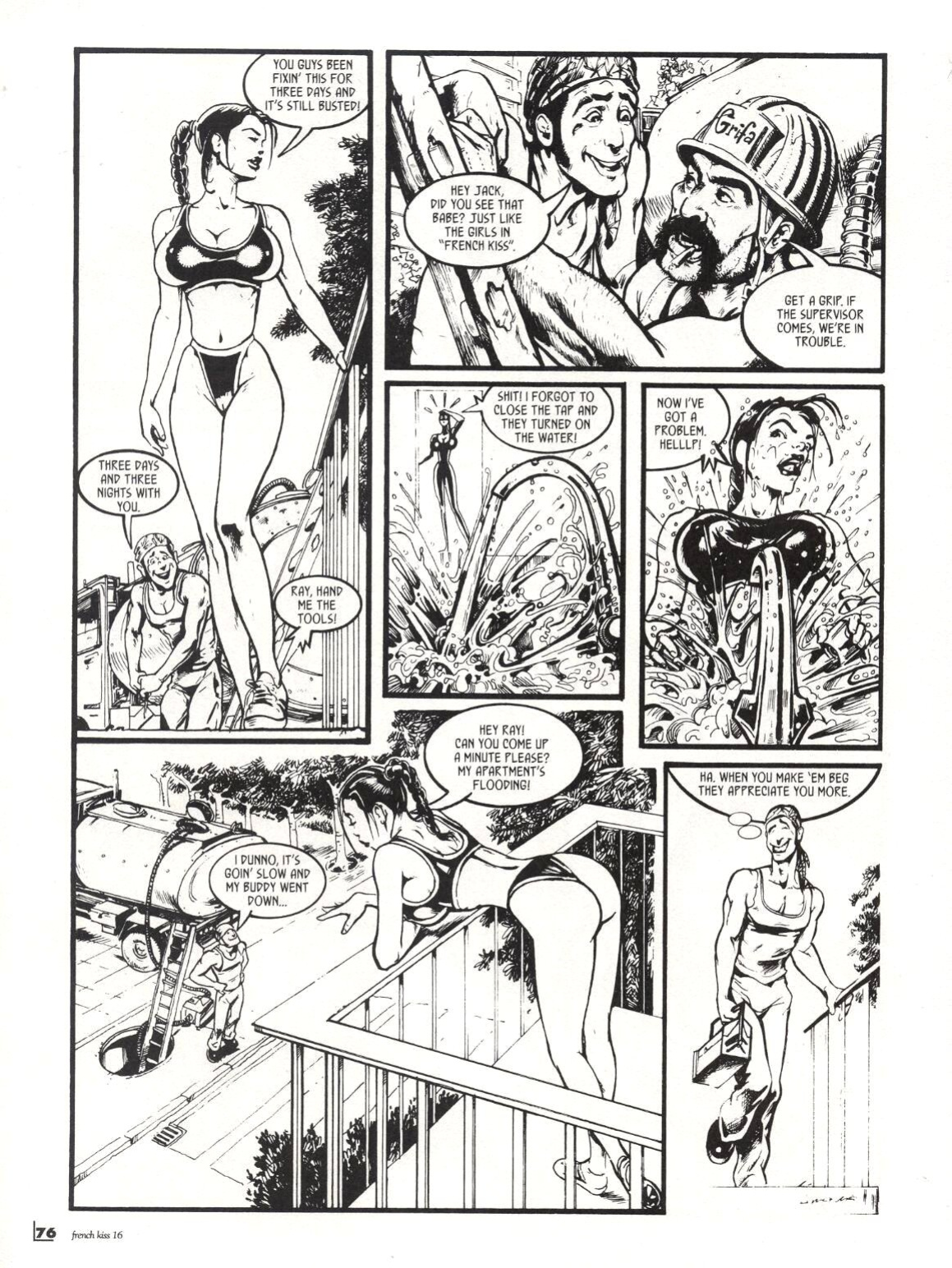[Amezcua] French Kiss #16 - The Plumber Can Fix All, All, All
