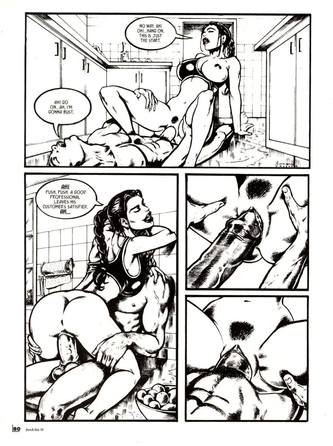 [Amezcua] French Kiss #16 - The Plumber Can Fix All, All, All