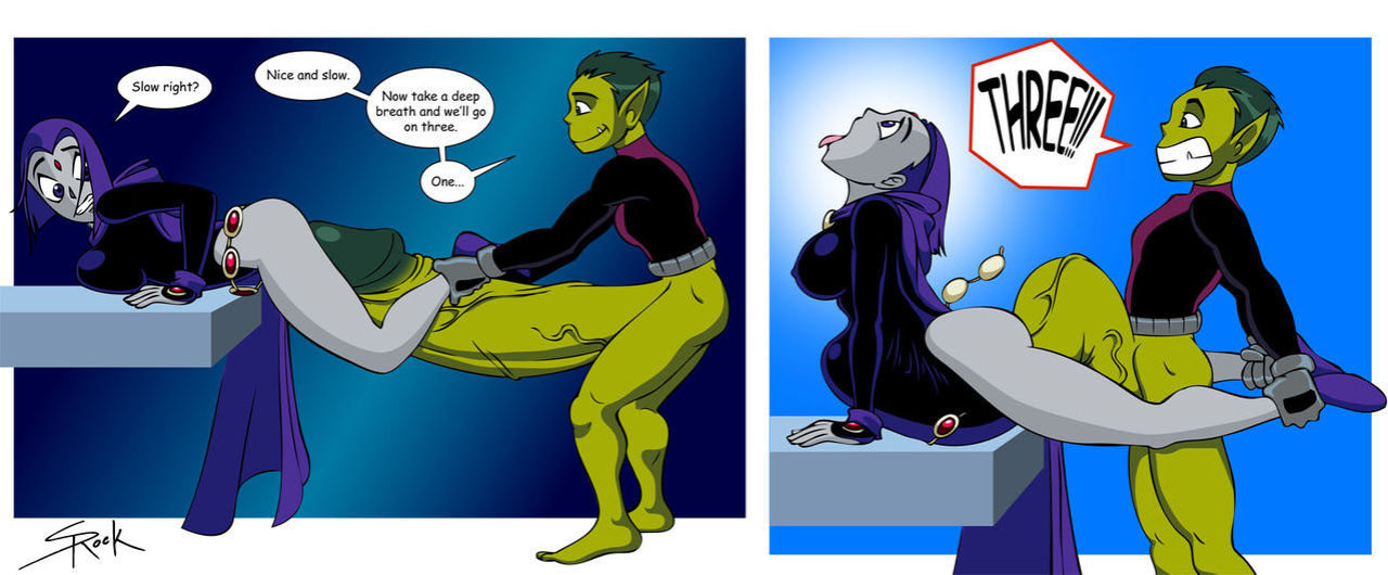 [selrock] Raven x Beast Boy (Teen Titans)