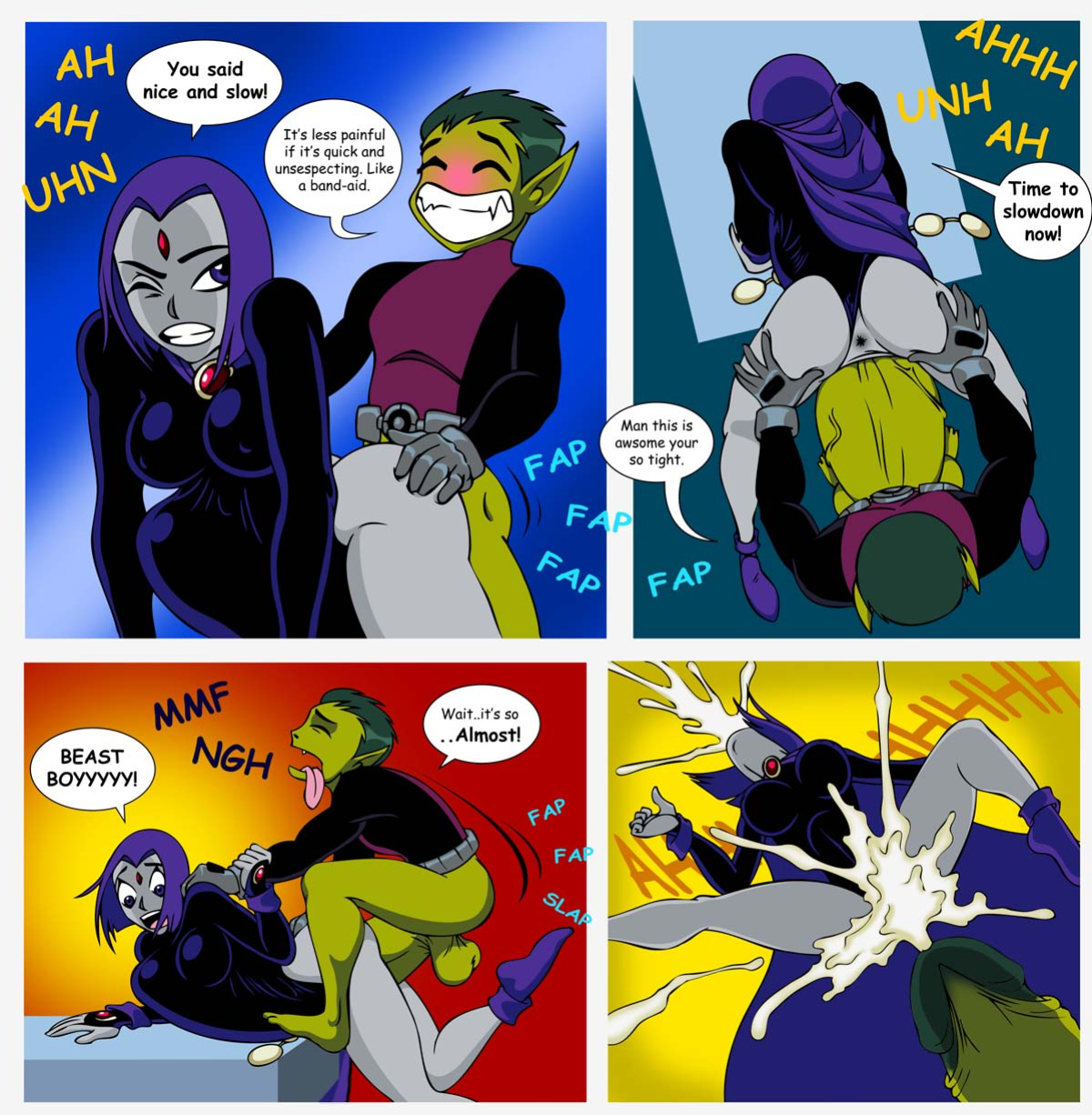 [selrock] Raven x Beast Boy (Teen Titans)