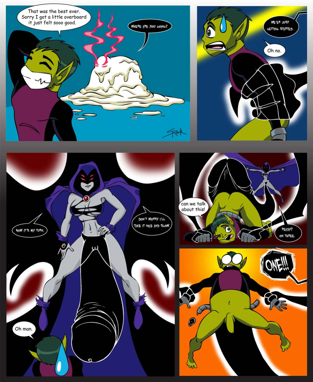 [selrock] Raven x Beast Boy (Teen Titans)