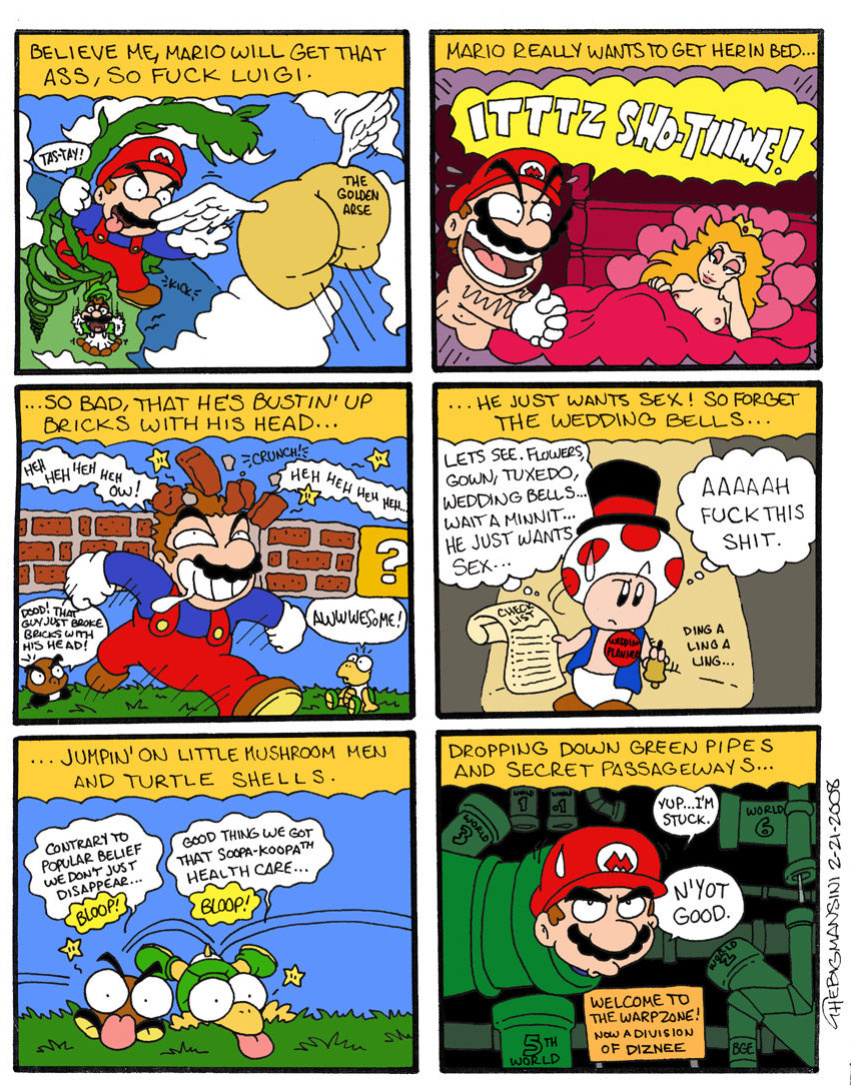 [The Big Mansini] Warp to World 69 (Super Mario Brothers)