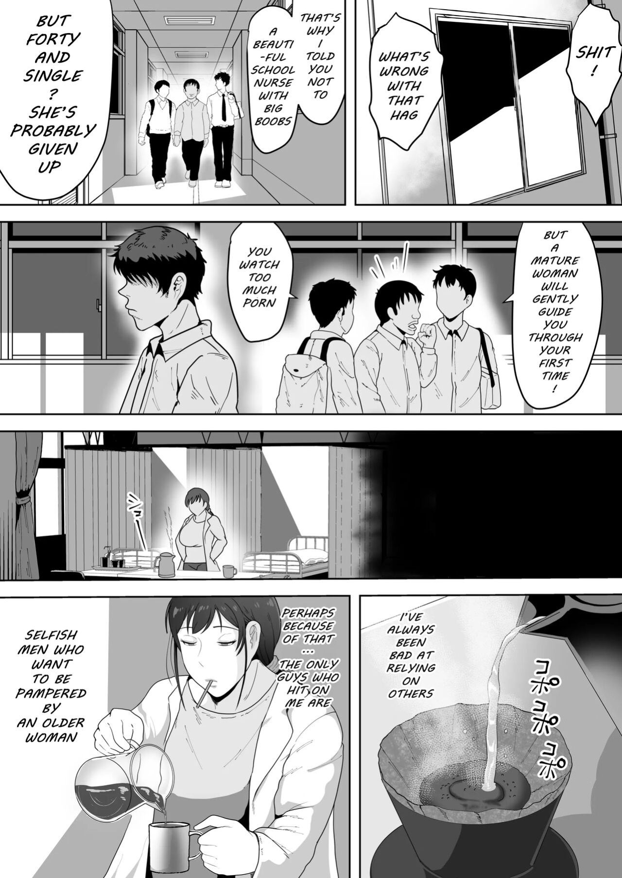 [NF-Freak (Si-man)] School Nurse Shinobu, 37 Years Old, K-Cup — A Mature Woman Awakening to Her Sexuality